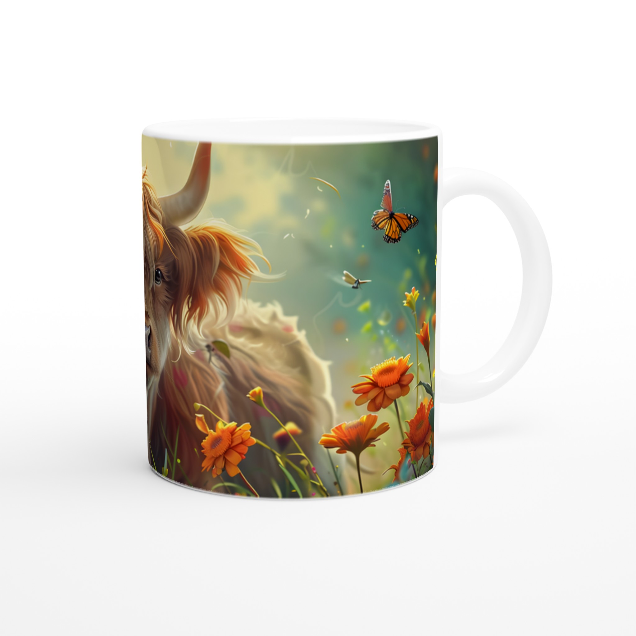 Charmig Highland Ko Mugg – Livfull Design på 11oz Keramik, Välj Din Färg! 9 6c525a1c-8d6b-478d-8533-8368cd495120