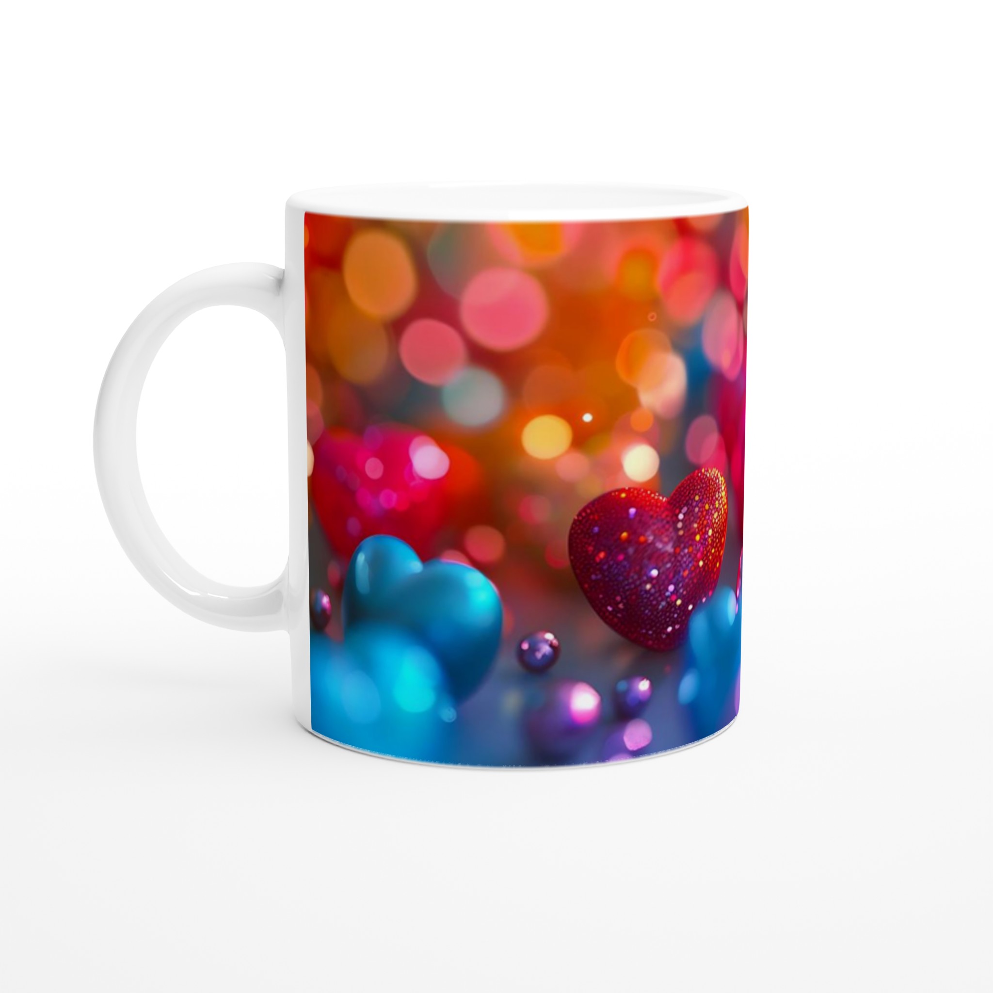 Kärlek i Varje Klunk: 11oz Keramikmugg med Glittrande Hjärtan – Välj Din Favoritfärg! 1 6c5ae561-7655-4393-84ab-68fdec223b3d