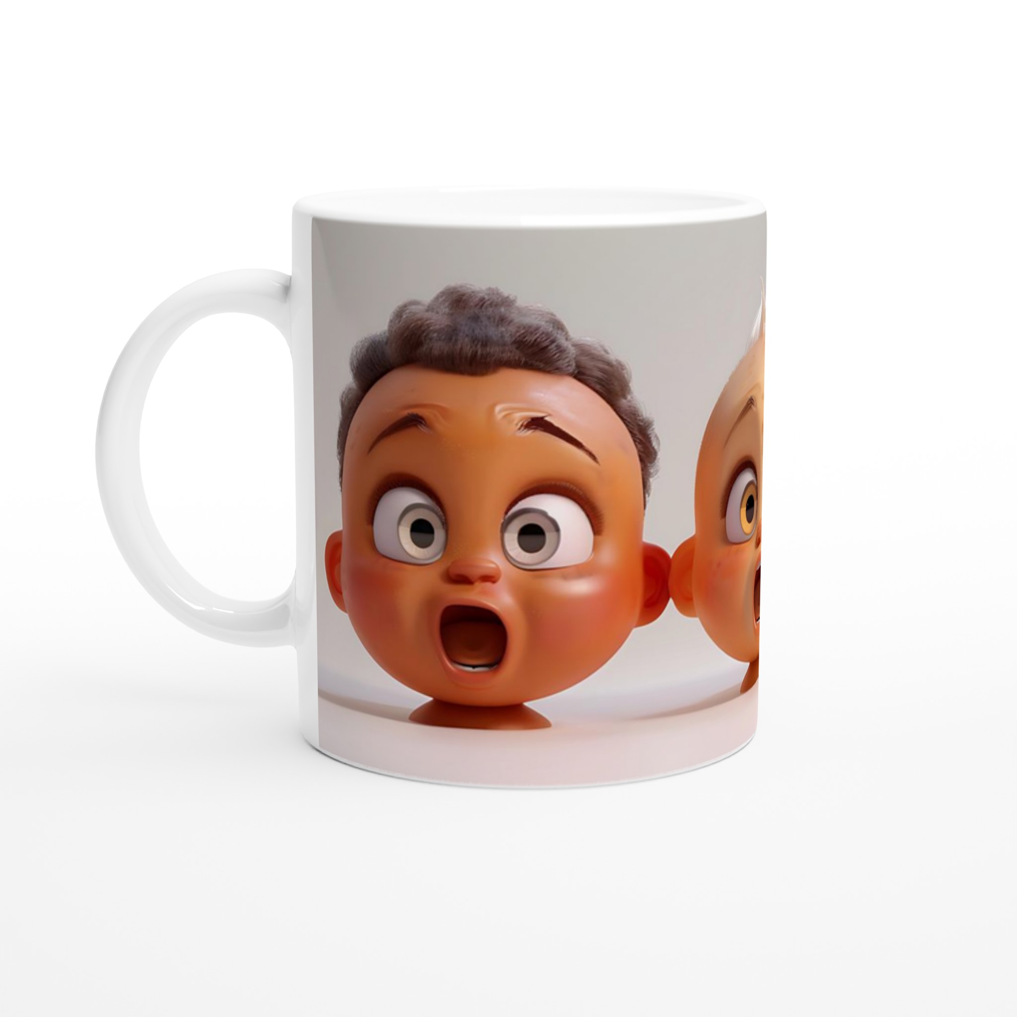 Förvånade Ansikten – 11oz Keramisk Mugg för Ditt Kaffeäventyr, i ditt val av sju livfulla färger! 1 6c815b72-7046-4399-b01e-377fec47ff19