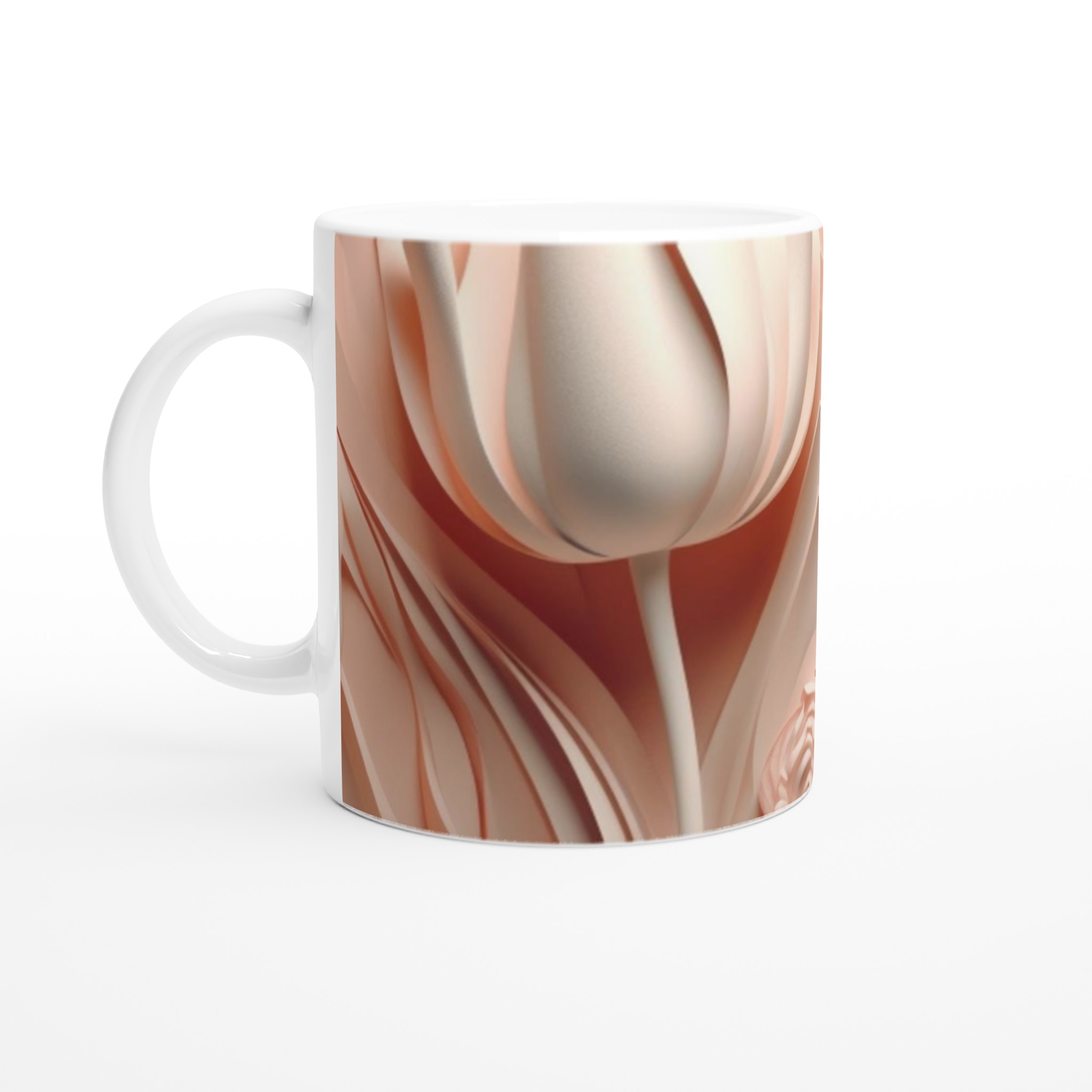 Elegant 11oz Keramisk Mugg med Sofistikerat Tulpanmotiv i Valfri Färg 1 6c9aecae-0b87-44a7-b677-20cf0d6cf3df