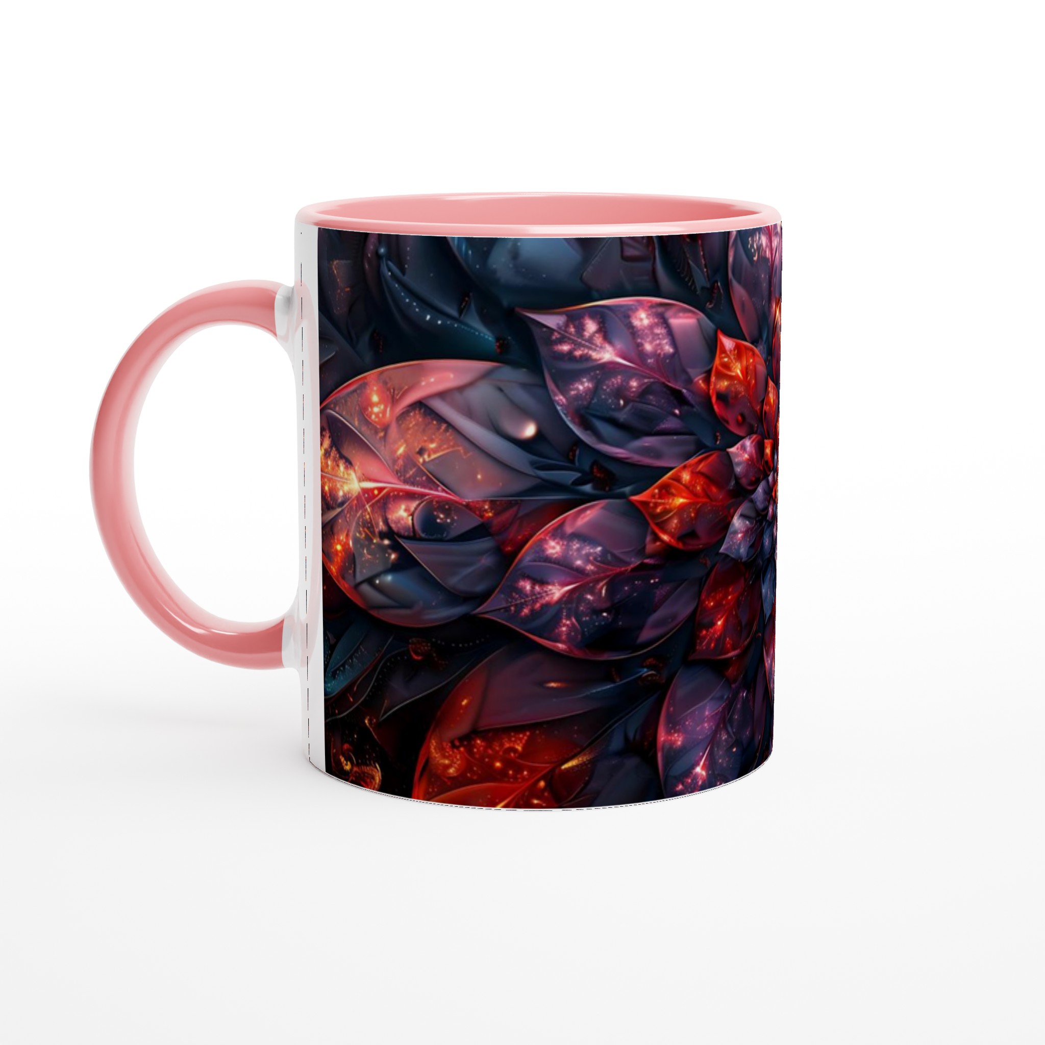 Kosmisk Blomster Keramisk Mugg - Strålande Galaxmönster i 11oz, Välj bland 7 Livfulla Färger 6 6cb0ac0c-d611-4718-8698-c3b400352a1e