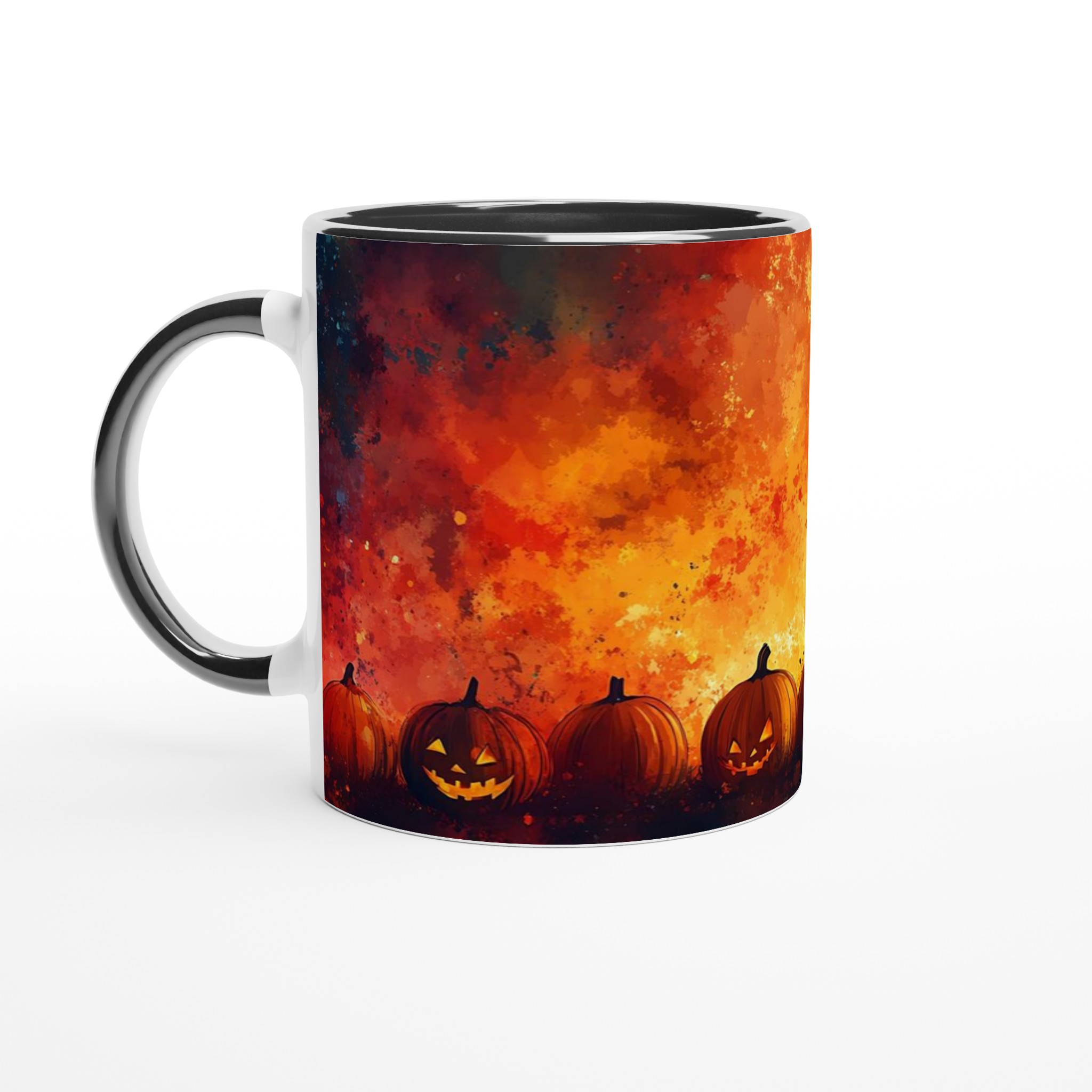 Magisk Halloween-Mugg - Dansande Silhuett & Pumpalyktor i Akvarell – Välj bland 7 Färger! 4 6cd7fd37-3d68-456a-bd3d-6aebb279ddcc