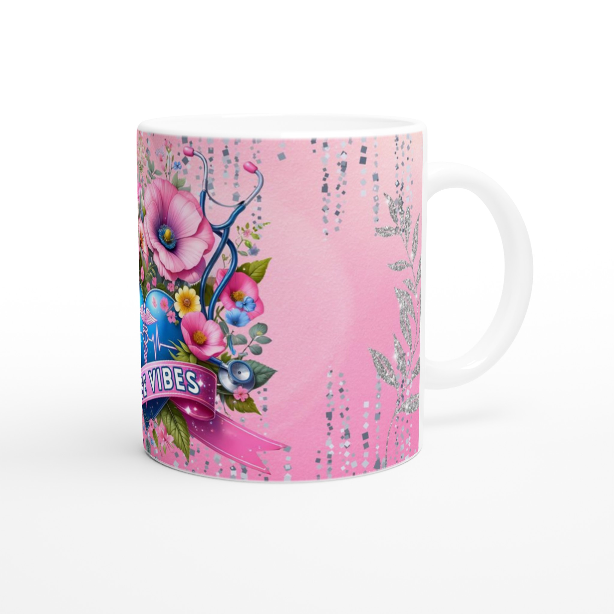 Nurse Vibes 11oz Keramisk Mugg – Fira Vårdande Hjältar i Färgstarka Toner 9 6cde1e75-535d-48dc-99bc-cba86f54f721