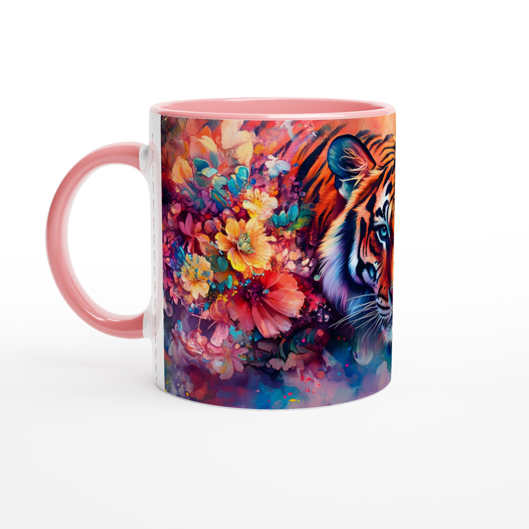 Konstnärlig Tiger Mugg – Vibrant Akvarell Design, 11oz Keramik 6 6cf67d4d-f4ff-4ebd-b30d-93d9a12fa4b6