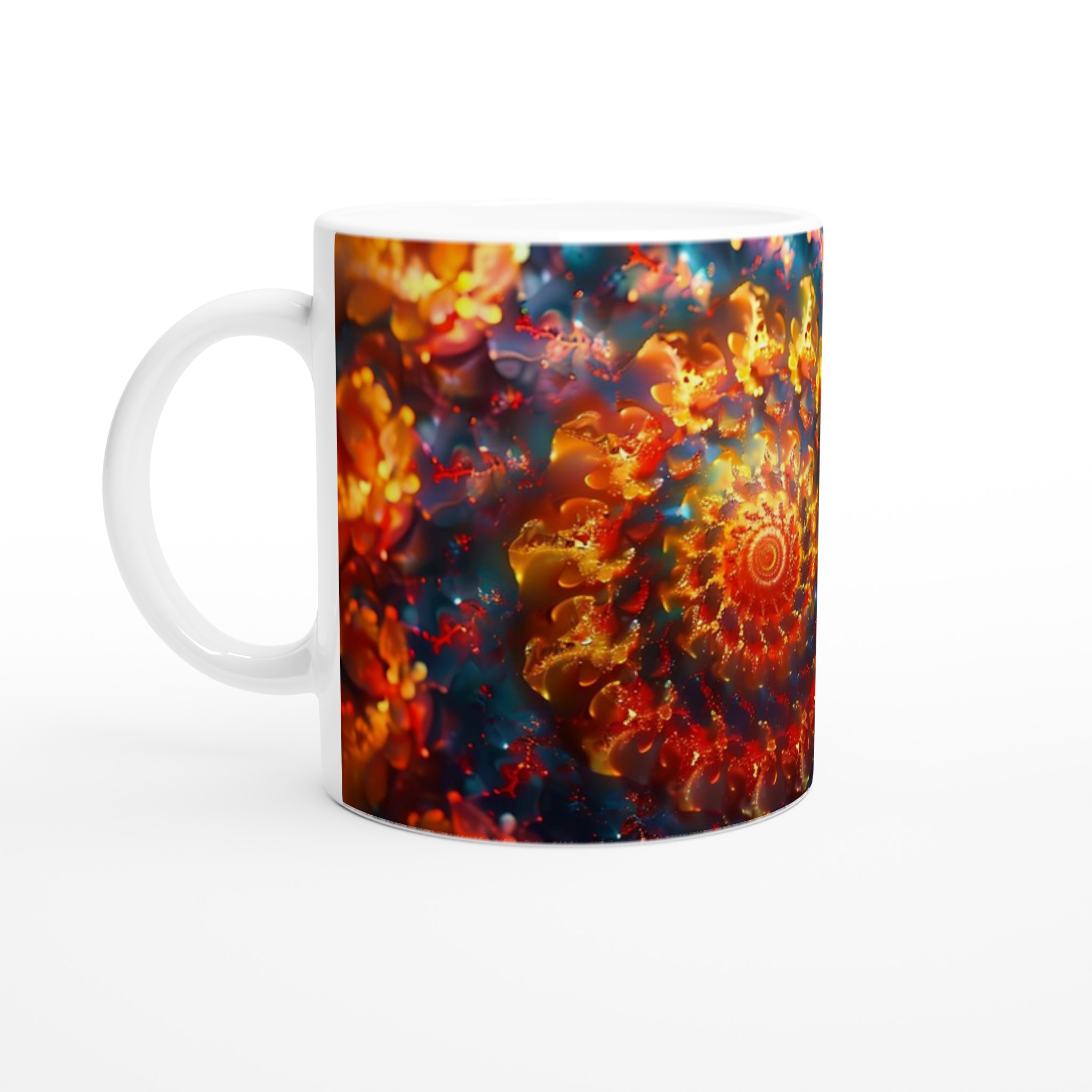 Abstrakt Spiral Keramikmugg - 11oz, Välj mellan 7 levande färger för din unika stil 1 6cf937bc-6ce0-4087-ae1d-aa39fdffdafc