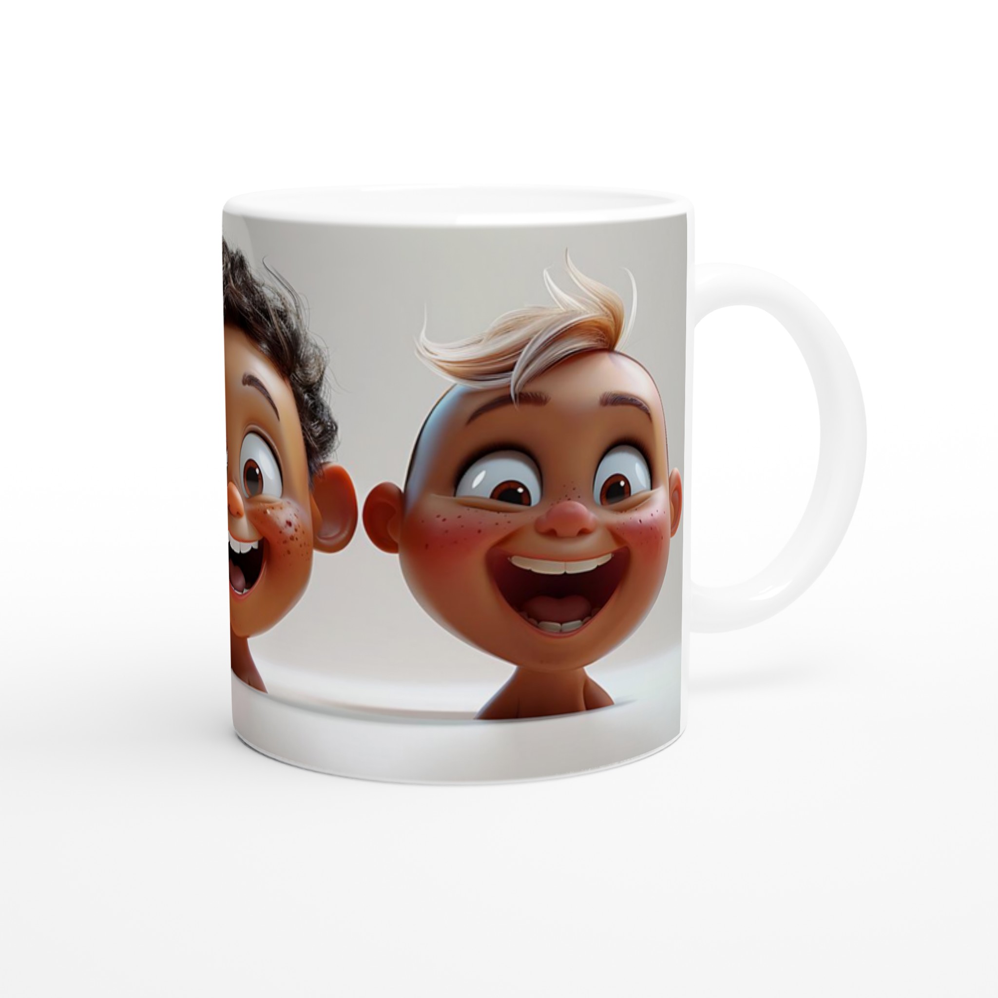 Glada Barn Tecknad Film Design 11oz Keramikmugg - Välj bland 7 Livfulla Färger! 9 6d3e943f-9601-413d-9a48-c620a7ace6fc