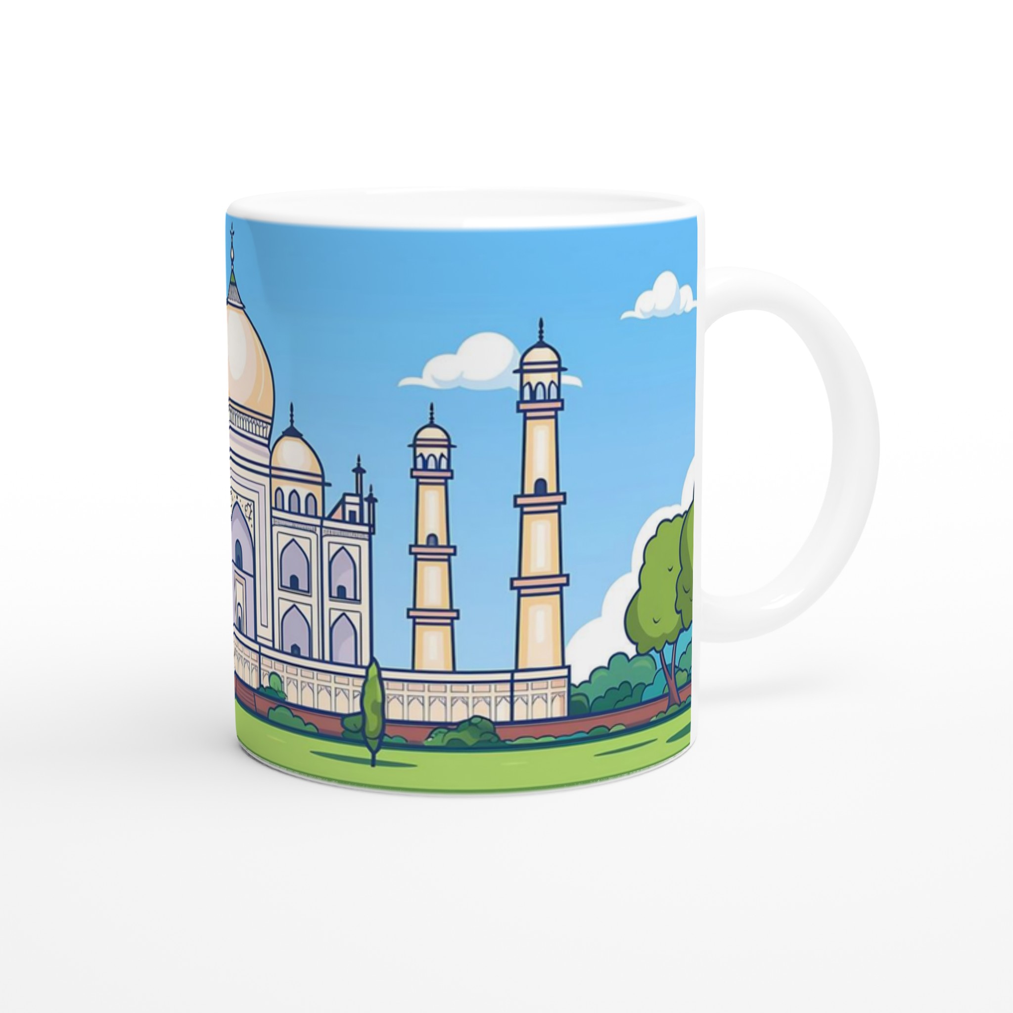Taj Mahal Inspirerad Keramikmugg - Lyxig Design för Din Favoritdryck, Välj Bland 7 Färger! 9 6d6ea94e-5fb0-4da0-b7f5-de4ee9bf9357
