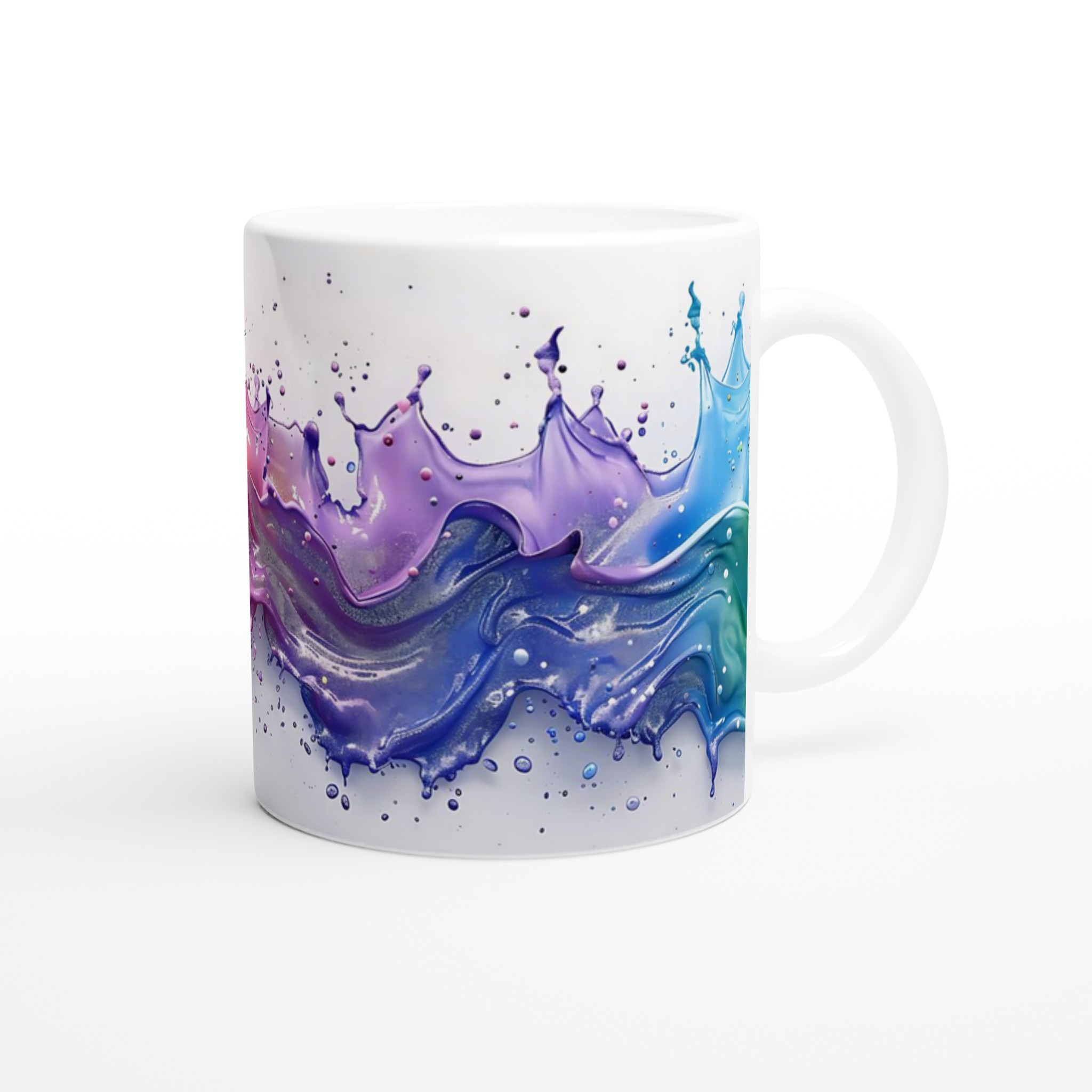 Färgglad Stänk Keramikmugg - 11oz Vibrant Design för Kaffe & Te 9 6d718330-6771-4605-a886-4b2c8d0476fb