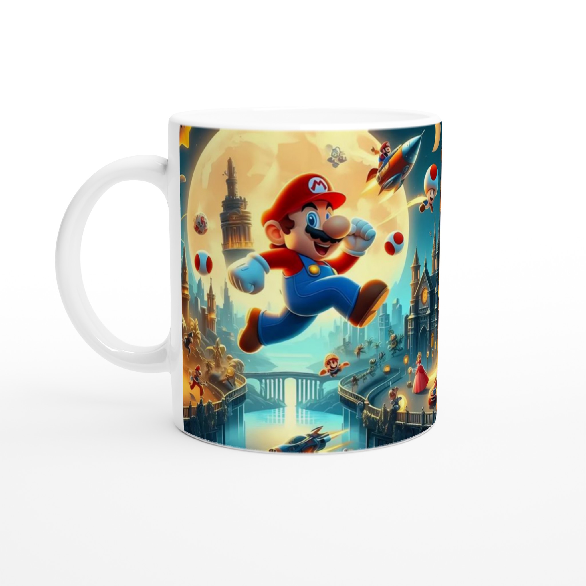 Super Mario Adventure 11oz Ceramic Mug – Vibrant, Playful Design in Your Choice of Seven Colors 1 6db1f3cd-37b4-46f1-9694-cc9d107101b5