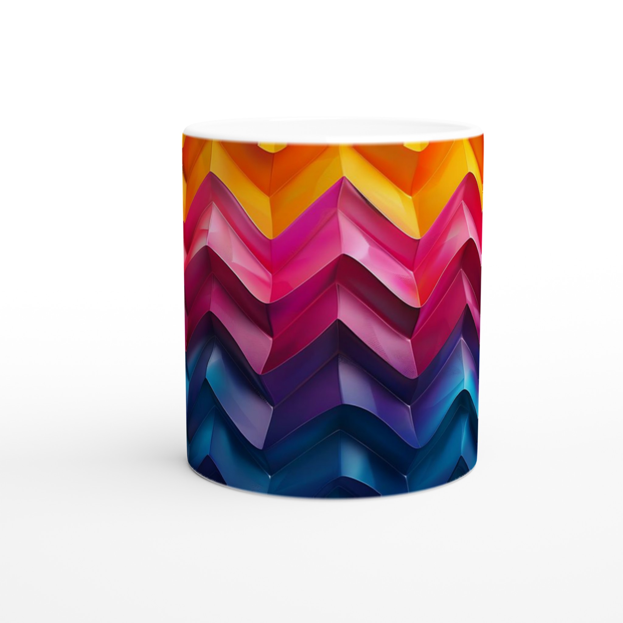 Abstrakt Våg Keramikmugg - 11oz Vibrant Konstnärlig Design i Ditt Val av Färg 8 6ddaf243-a6a1-4709-b356-b3b5ec3a0433
