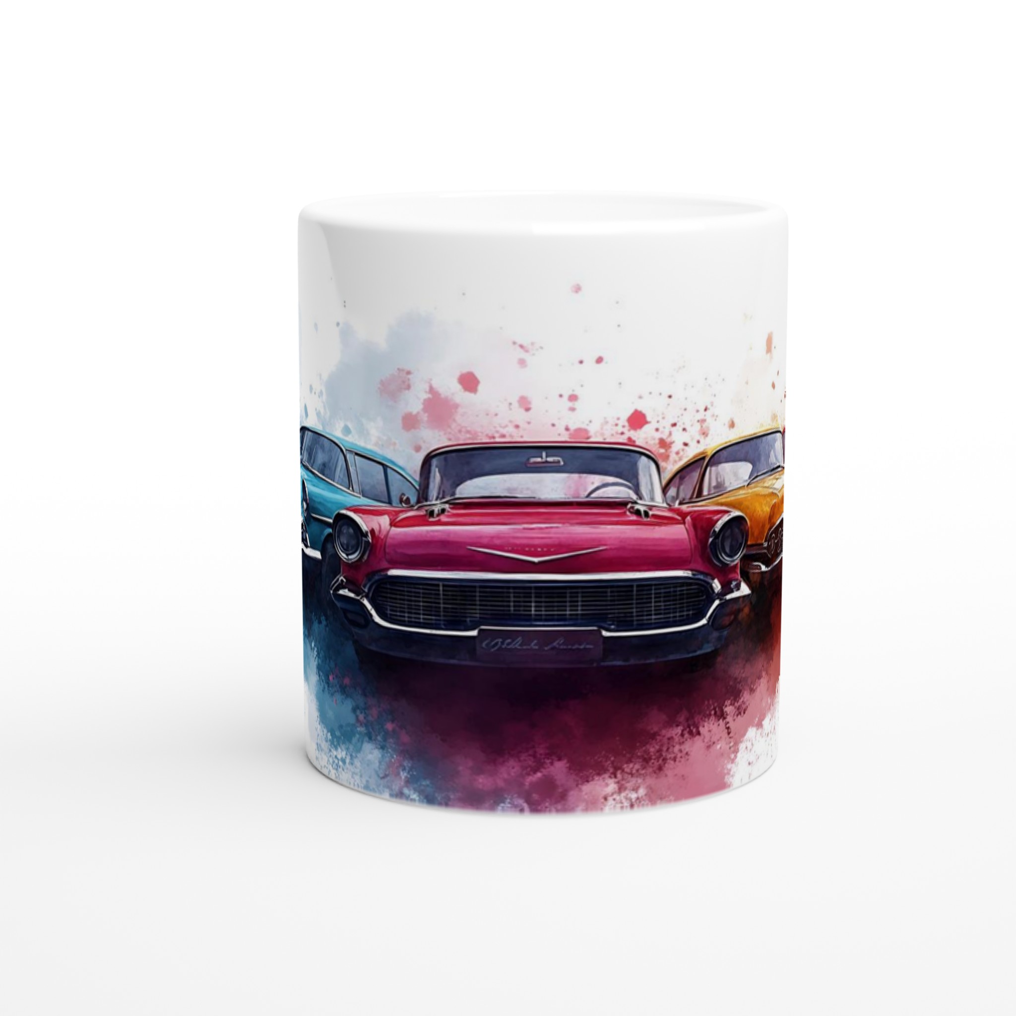 Klassiska Bilar Akvarell Keramisk Mugg - Välj bland 7 Färgstarka Nyanser för Retro Fans! 8 6de69863-462c-4088-8893-03b7b3f4c927