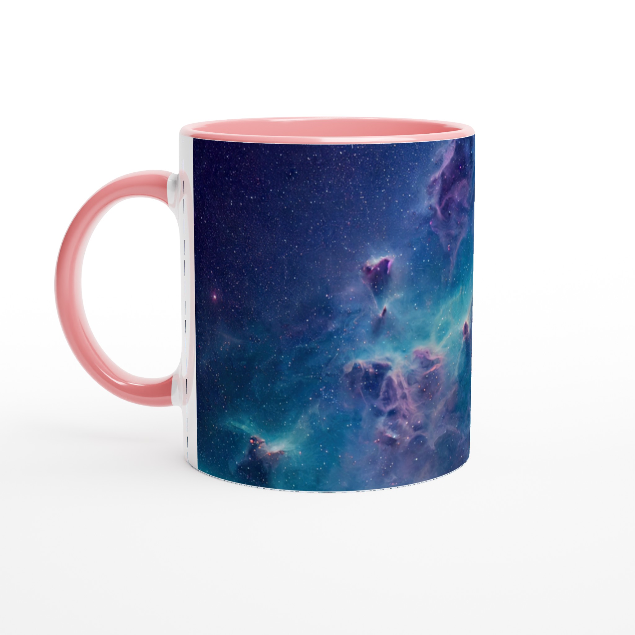 Vit 11oz keramisk mugg med stjärnhimmel - välj bland sju levande keramfärger 6 6e5841a7-fa43-4d28-a402-416a796254a5