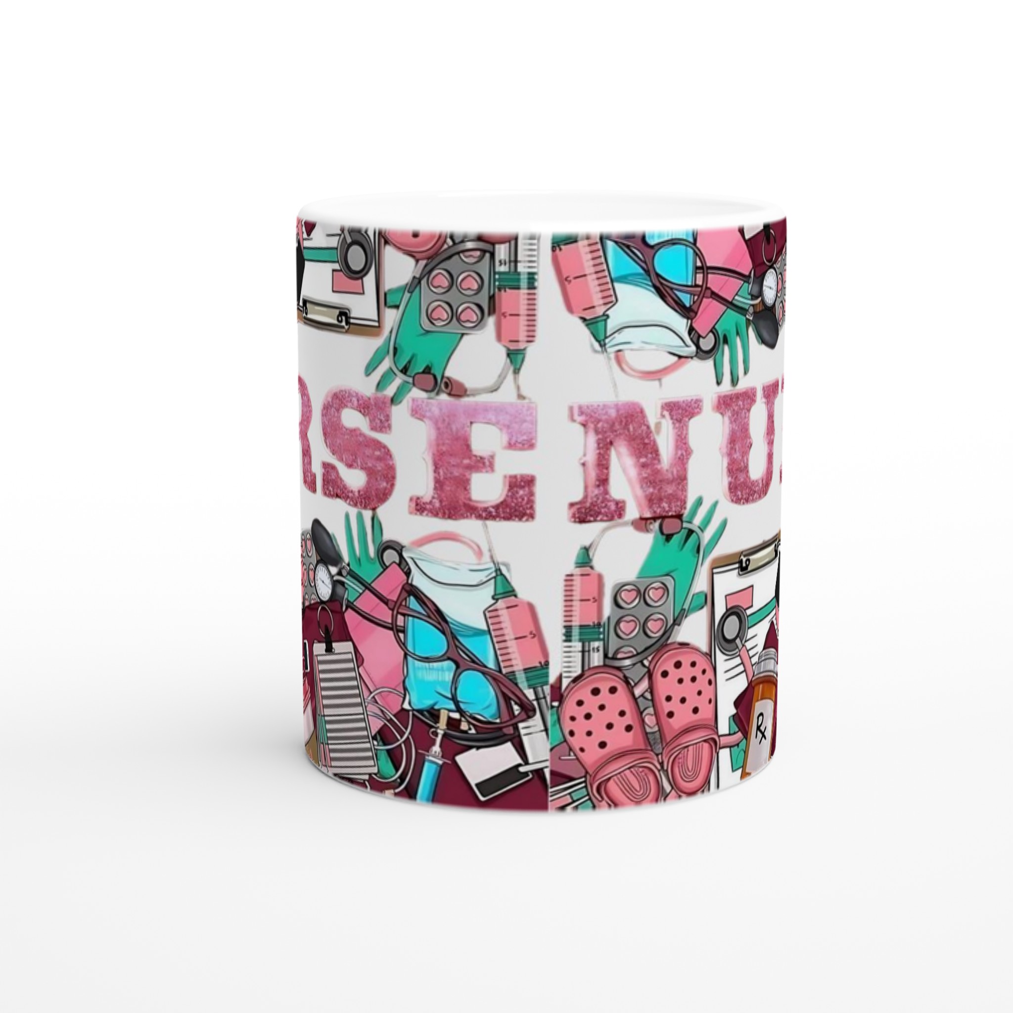 Keramisk mugg 11oz med rosa Nurse-design – välj bland 7 färgstarka keramfärger 8 6e711bdf-b782-453a-ae20-f08ea2f5b150