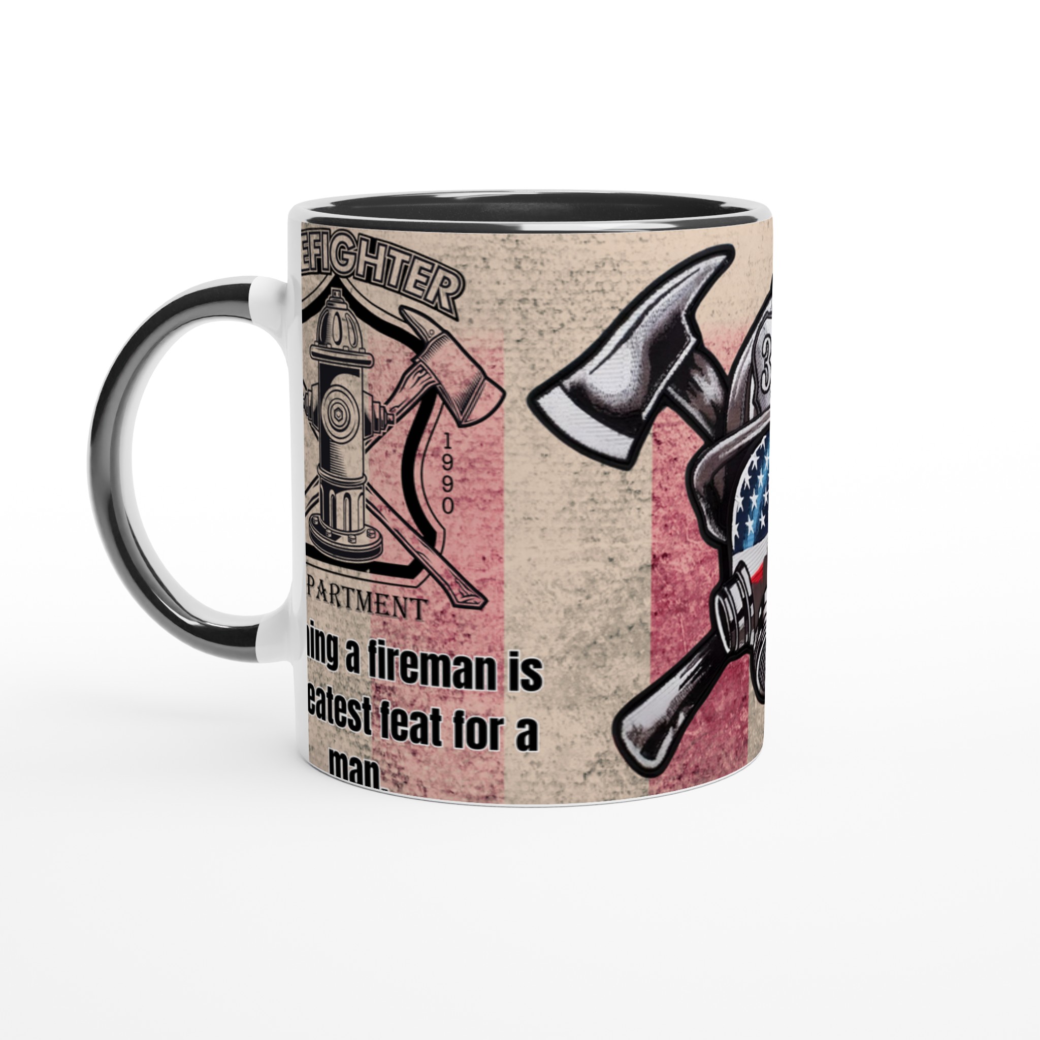 Vit 11oz keramisk mugg med eldsjäl-design – välj bland sju kraftfulla färger 4 6e8bc53c-074f-4784-be85-a1efa1b44607