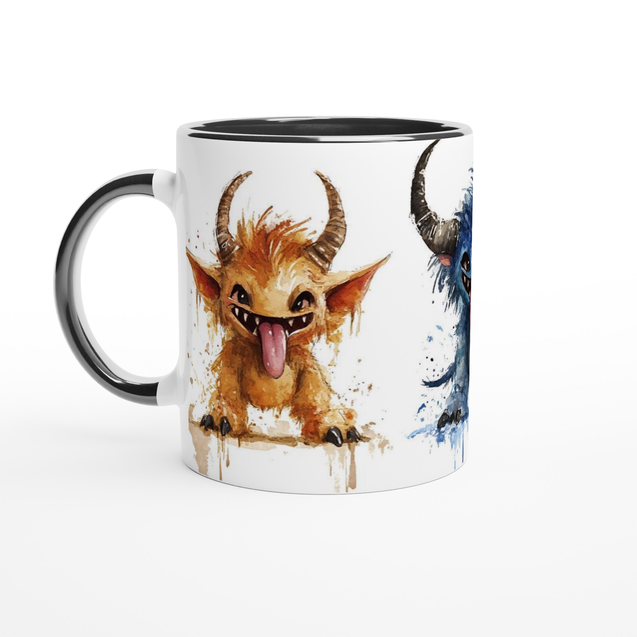 Lekfulla Monster Mugg – Charmiga Vattenfärgsvarelser i Valfri Färg, 11oz Keramisk Mugg 4 6e9498f2-68b4-4934-9200-518ae0657262