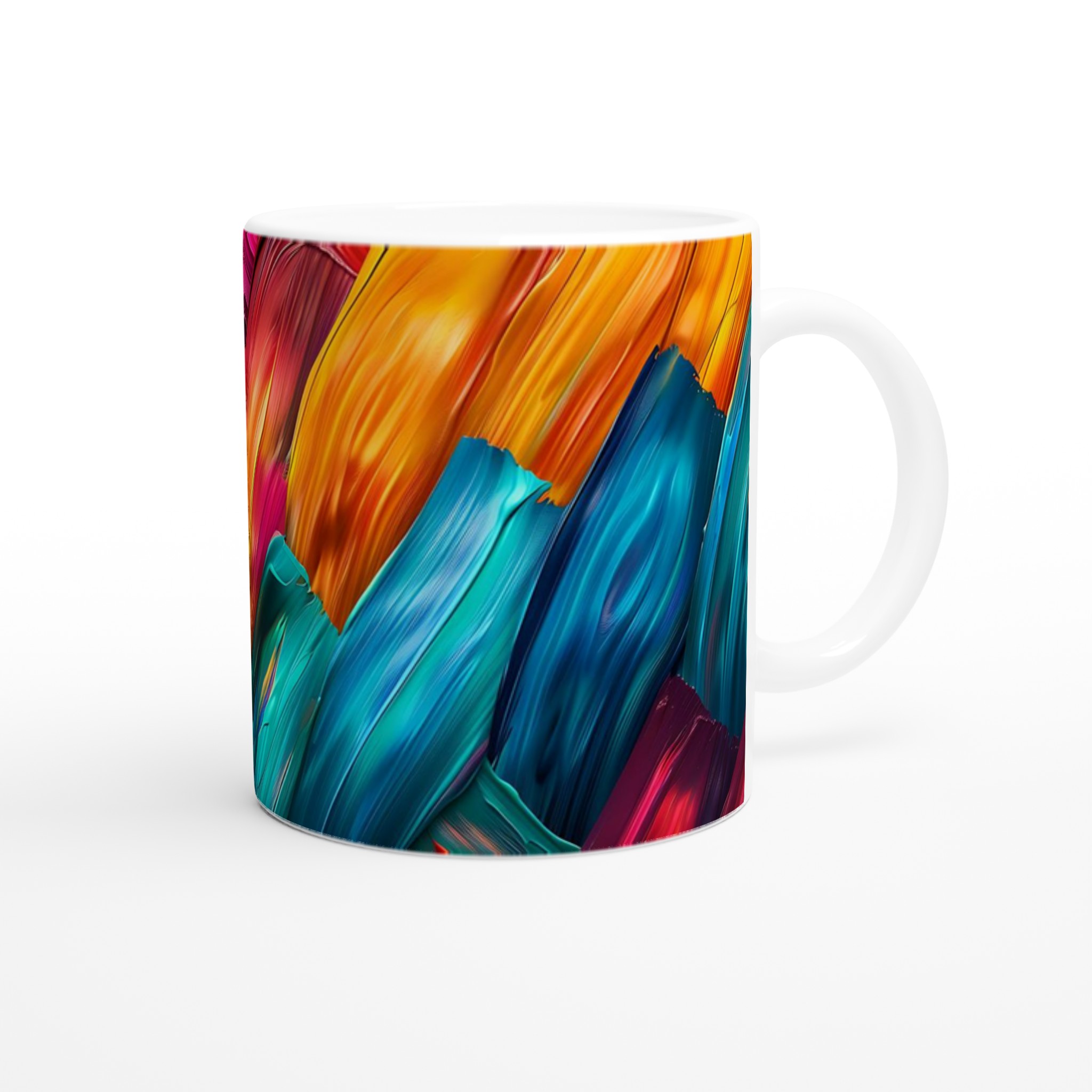 Vit 11oz keramisk mugg med levande färgexplosion – välj bland sju stilfulla nyanser 9 6e9d6d05-a53b-4cc5-a52b-b65421caa869