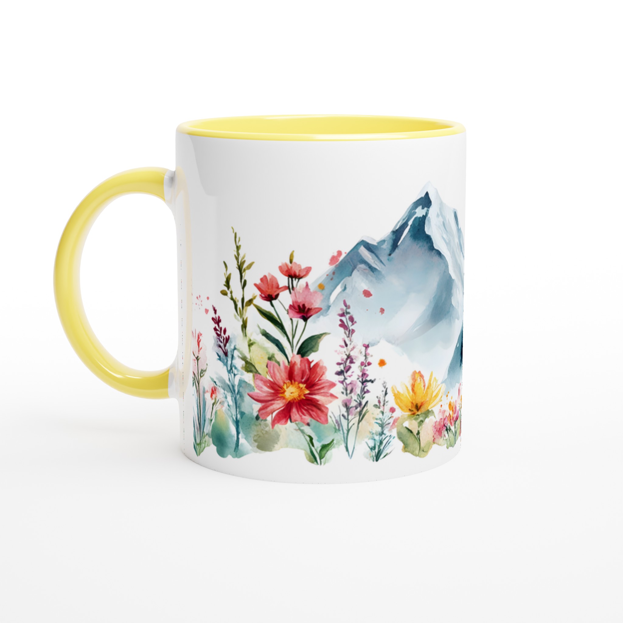 Akvarellberg & Vildblomma 11oz Keramisk Mugg – Njut av Naturens Skönhet i Varje Klunk 3 6eeb2eaa-c5e2-4a65-bde5-4473f340828e