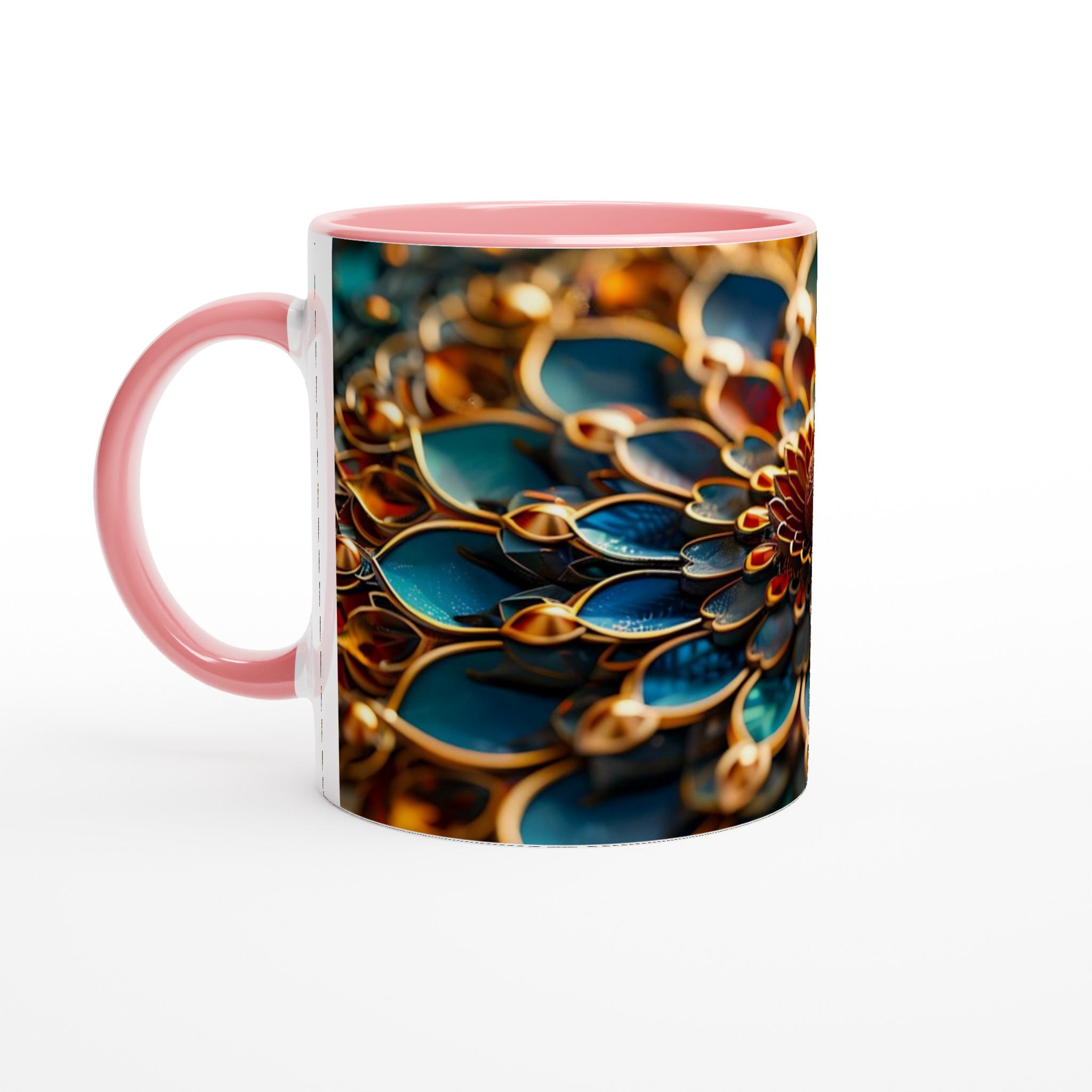 Zen Mandala Mugg – 11oz Keramisk Kaffemugg med Lugnande Design i Blått & Guld 6 6f464193-dfcb-4ccb-ab0d-9241c7374e21