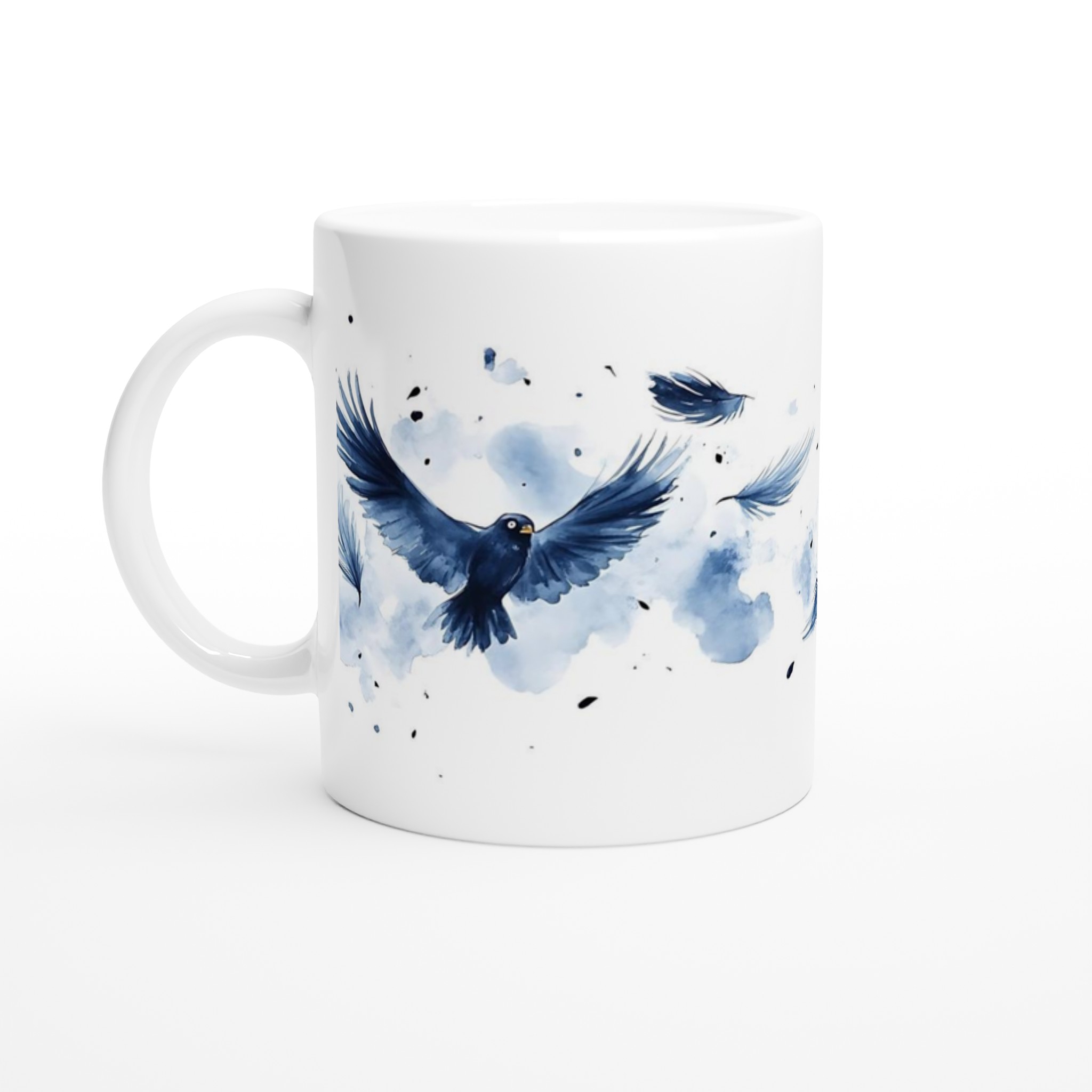 Svarta Fåglar i Akvarell: 11oz Keramisk Mugg – Drömfull Design för Din Kaffestund 1 6f82a561-bca6-4dd9-ac14-0b77d2d6c5af