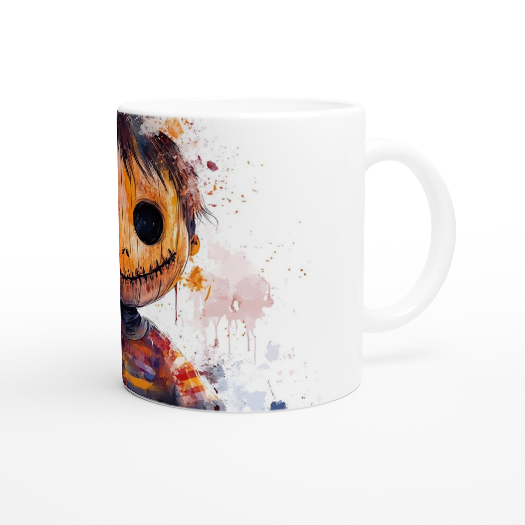 Unik Halloween Docka Mugg - Keramisk 11oz Kaffekopp med Mörk & Konstnärlig Design 9 6fb621ae-e36e-4ce3-b6eb-6966e0552525
