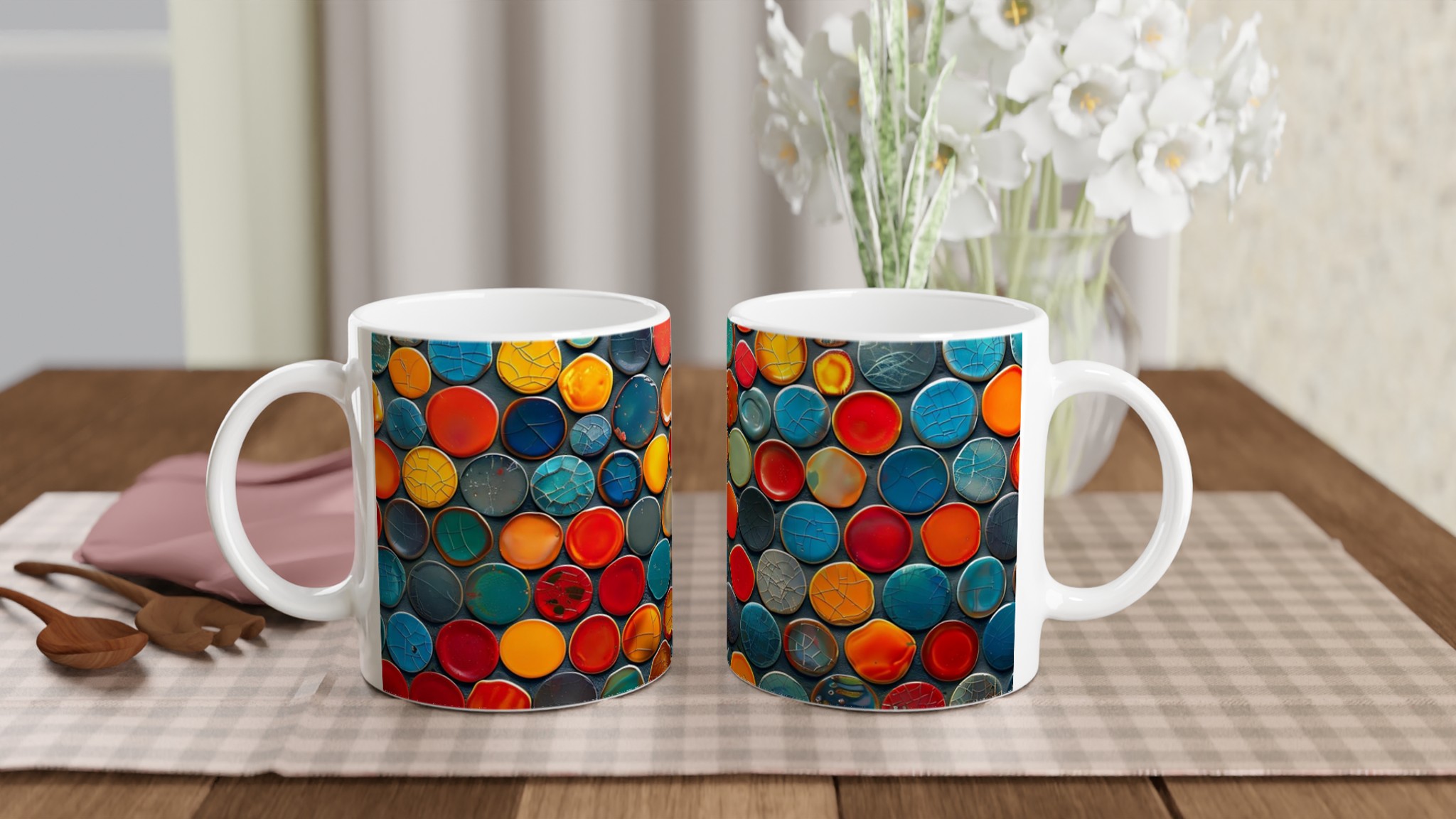 Konstnärlig 11oz Keramikmugg – Vibrerande Färgpalett och Slitstark Design för Ditt Unika Motiv 11 70002e1c-e7ec-455a-b3e9-f2fe743fb86a