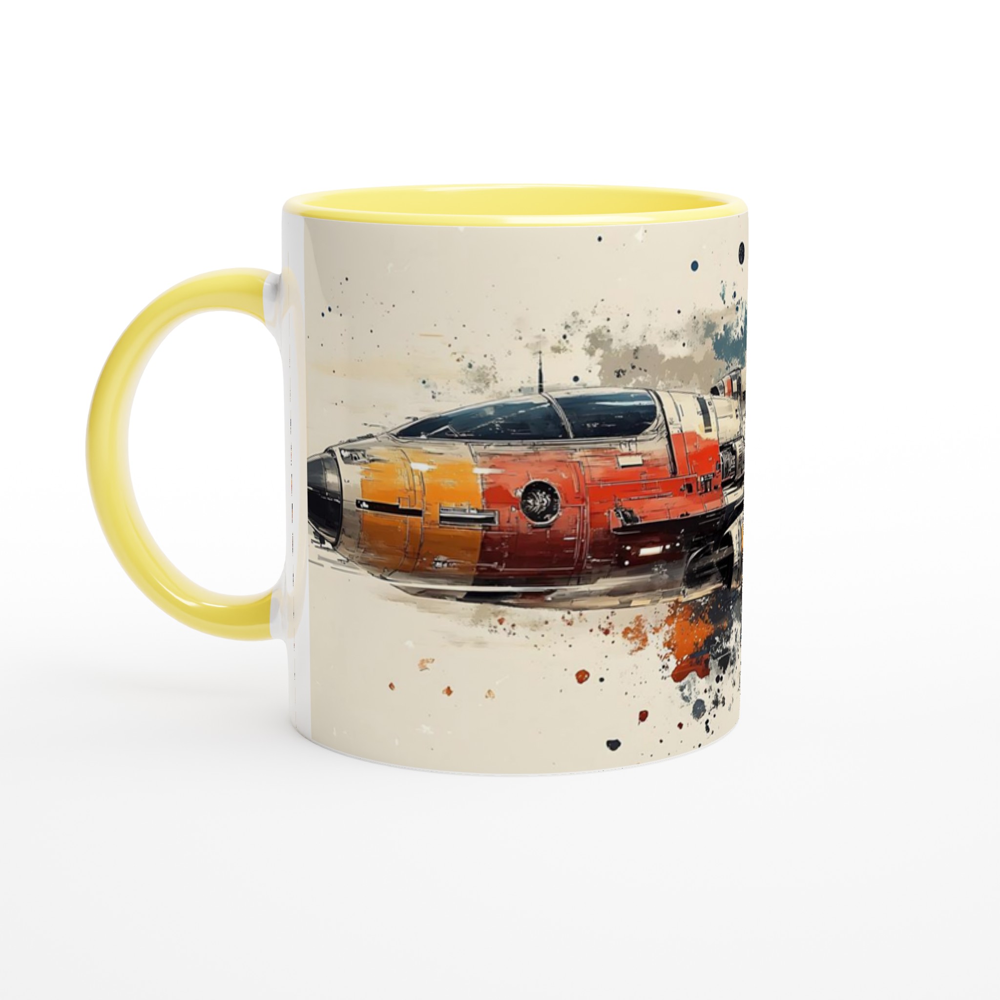 Kosmiska Farkoster – Konstnärlig Keramikmugg i 7 Färger | Sci-Fi Inspirerad Kaffekopp 3 702c70b8-e544-48f8-8a38-38fe457b5344