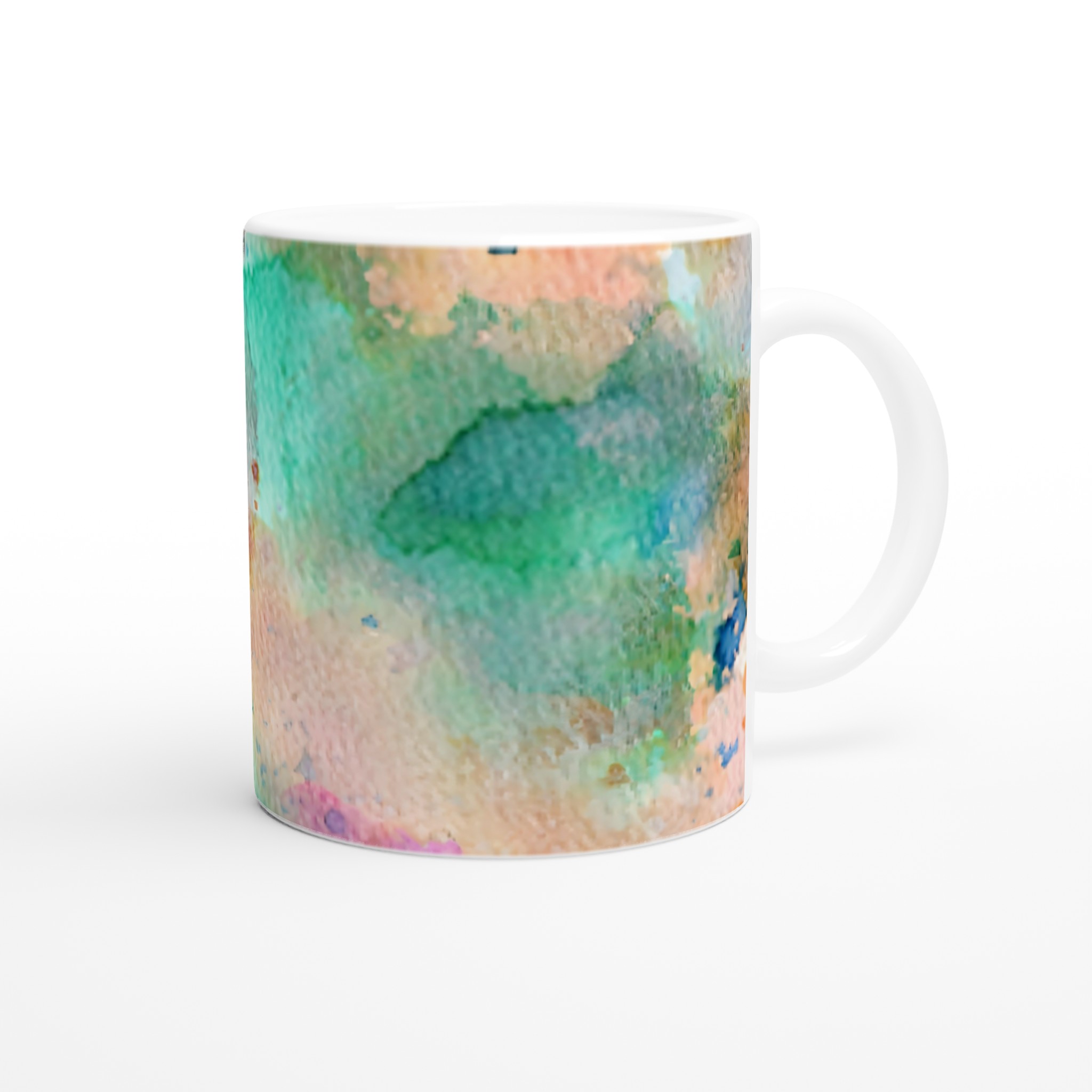 Abstrakt Akvarell Mugg – Färgglad 11oz Keramikmugg i ditt val av 7 nyanser 9 7037455f-b001-41b8-92f3-1c4d083fd709