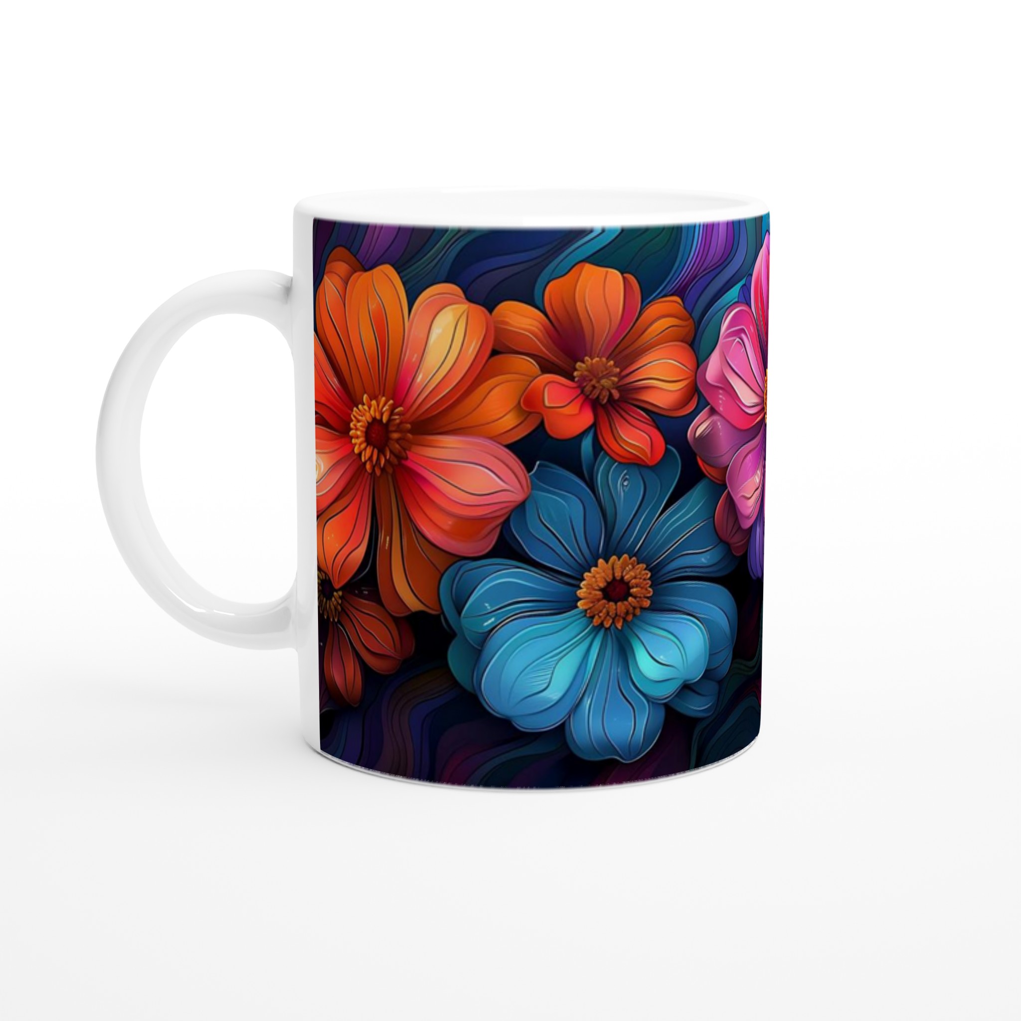 Blommande Färgexplosion: 11oz Keramisk Mugg för Konstälskare – Välj din Favoritnyans! 1 703dfbad-3570-432a-b741-a5f4ba89d015
