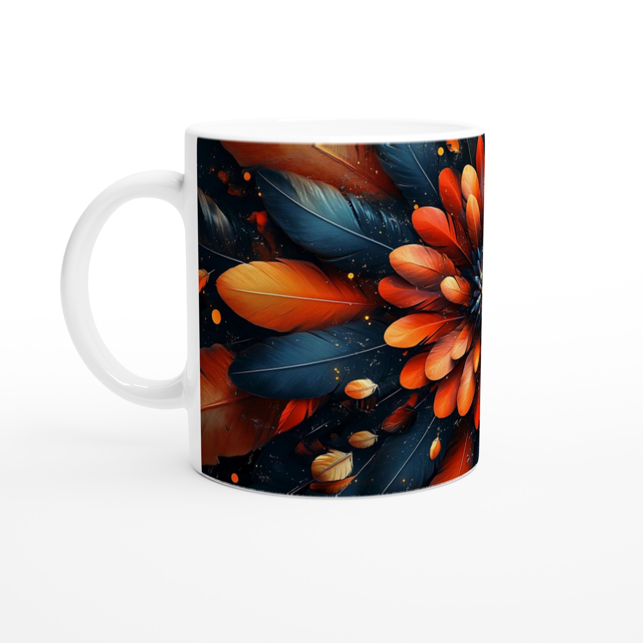 Exotisk Fjäder Blomster Mugg – Levande Kaffekopp i Klara Färger, Välj Din Favoritfärg 1 7072a4d2-a2a9-495e-b312-3a1504689697