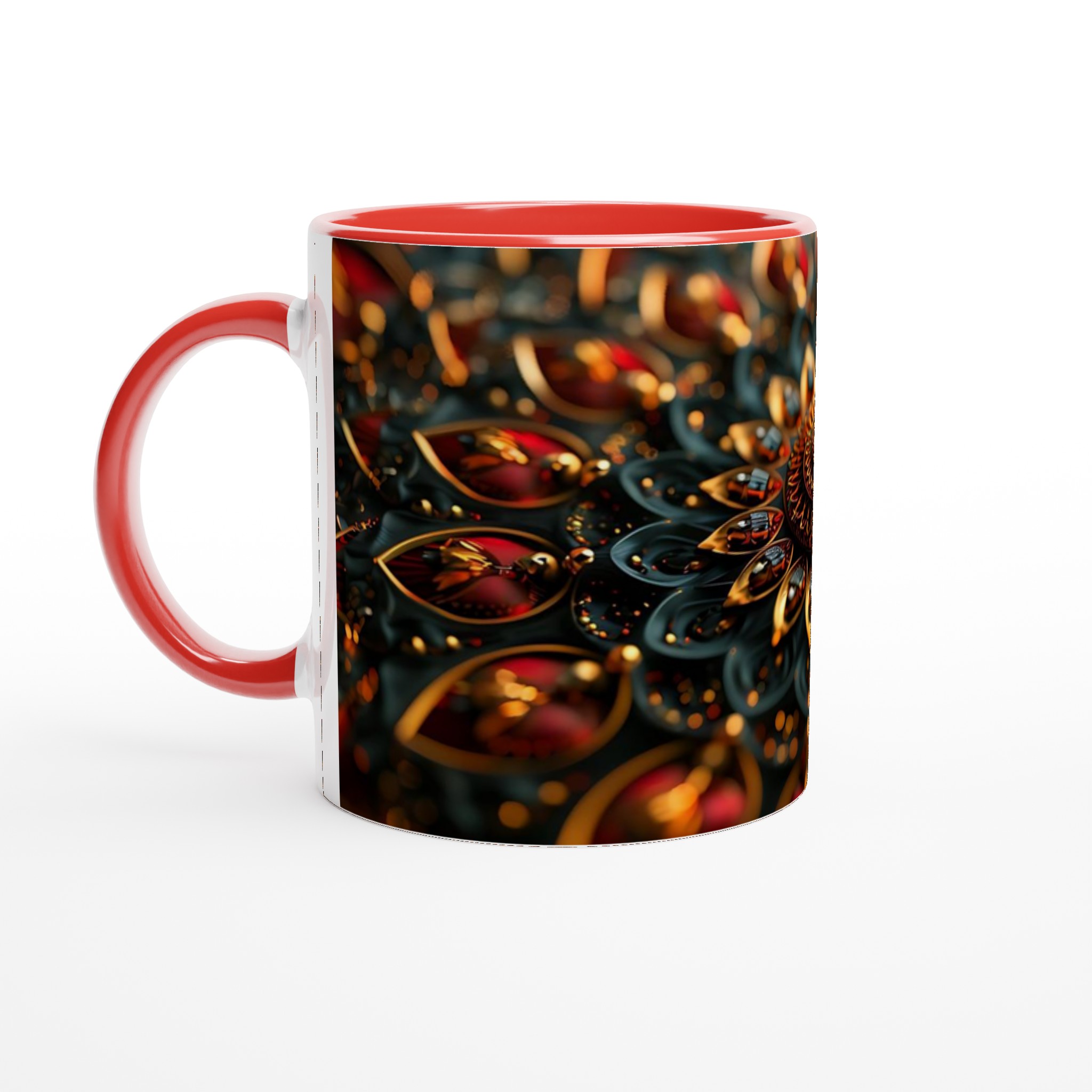 Lyxig Mandala Keramikmugg - 11oz i Valfri Färg, Diskmaskin- & Mikrovågsugnssäker 5 70742b7d-1c23-437d-9d81-f9fe7a0e5824