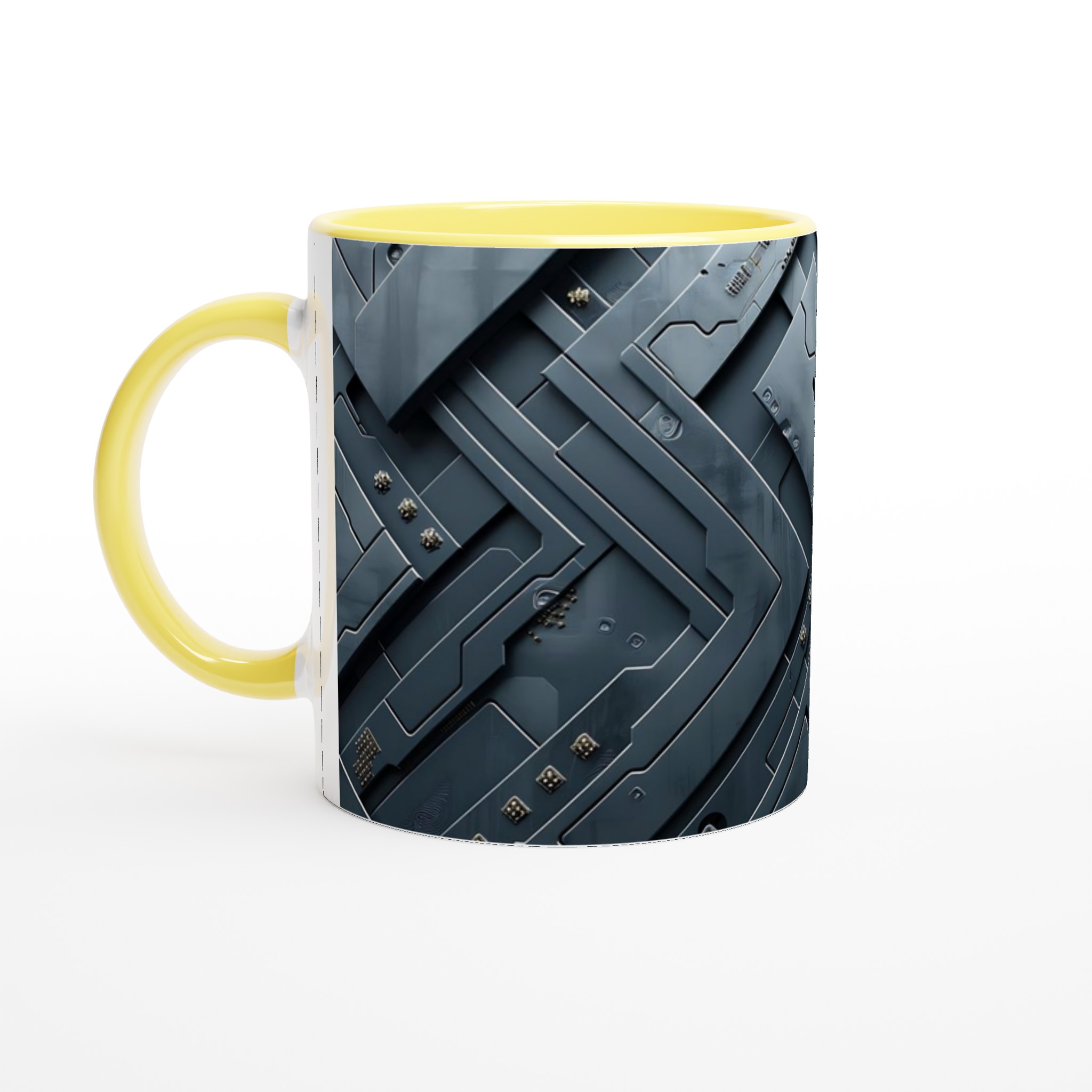 Kybernetisk Mugg: 11oz Keramisk Mugg med Futuristic Design – Välj Din Färg! 3 707fe834-101a-4e02-9d46-4052623207be