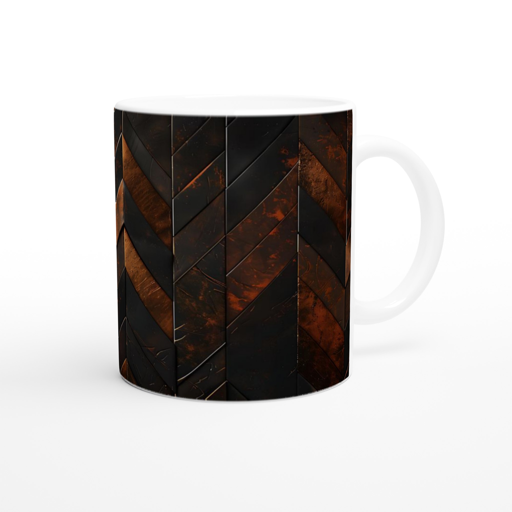 Rustik Chevron 11oz Keramisk Mugg – Elegans i Koppar & Mörkt Trä 9 70ef5336-bb2a-4f2f-927d-c4e363335bc1