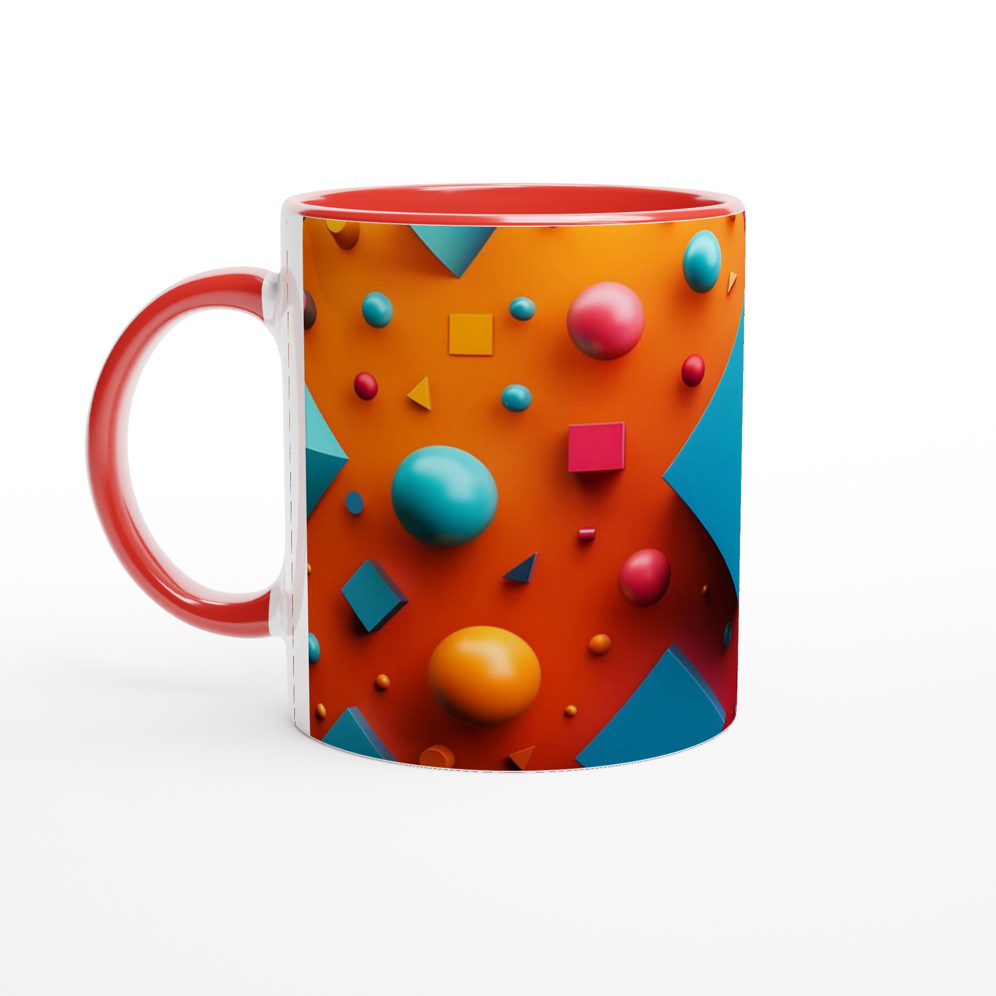 Abstrakt 11oz keramisk mugg – Välj din favoritfärg för en pop av lekfull geometri! 5 70eff924-b427-4307-a614-8a251ed90457