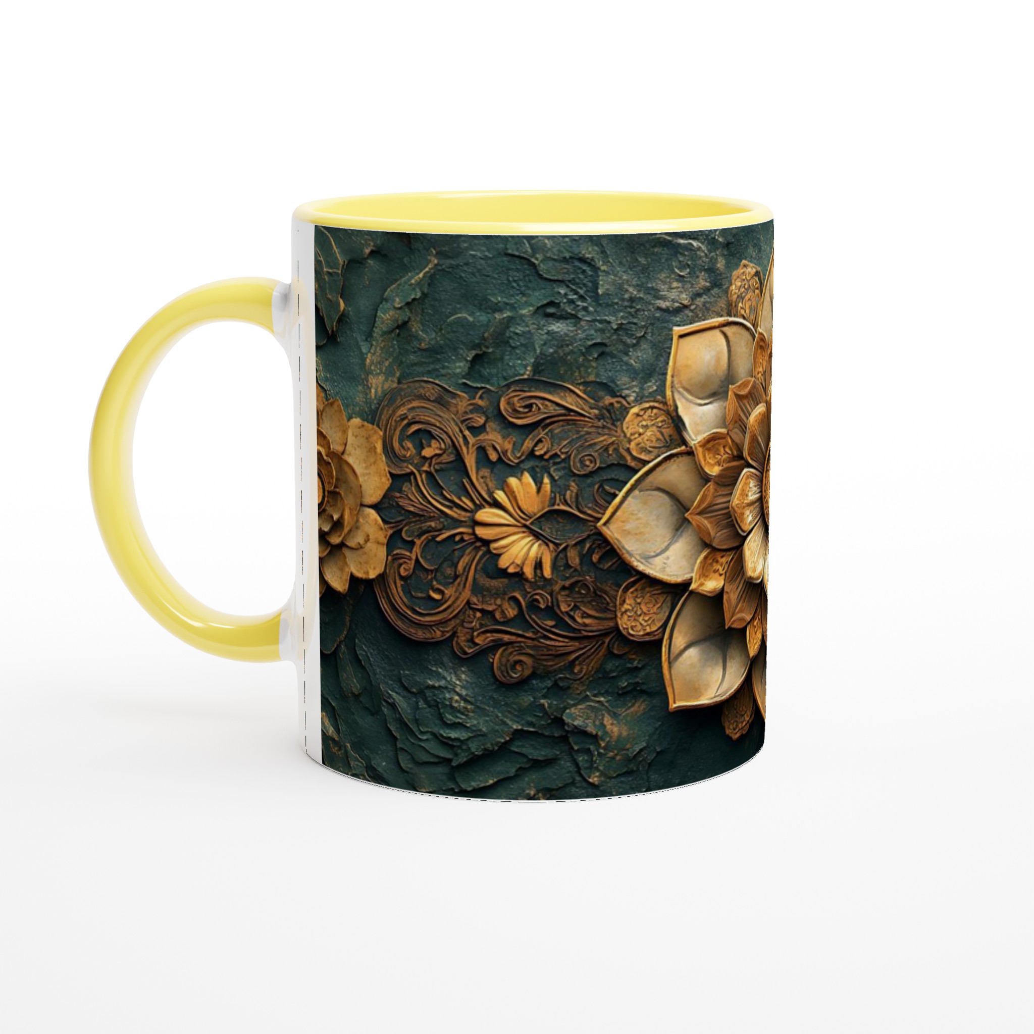 Lyxig Guld Lotus 11oz Keramikmugg - Välj din färg 3 71102634-b8cb-4ab0-b07e-372e3bd14cd0