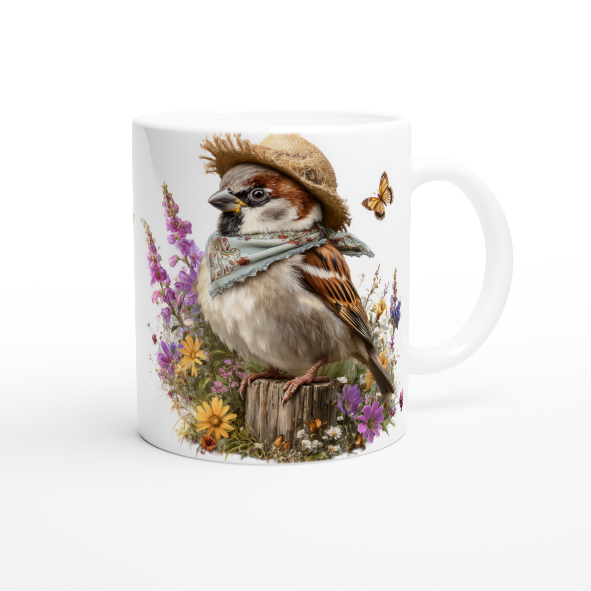 Charming Sparrow Ceramic Mug 11oz – Choose Your Color for a Delightful Daily Sip 9 7139925d-79d0-4556-80ed-6e9bdf53f0d3