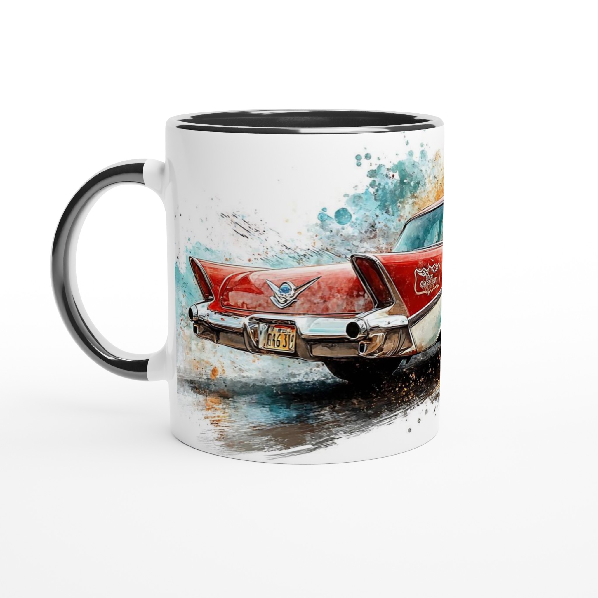 Route 66 Retro Mugg – 11oz Keramikmugg med Vintage Bil & Akvarelldesign, Välj din färg! 4 7169c8d4-f42f-4520-9d3b-f2b0a005da8b