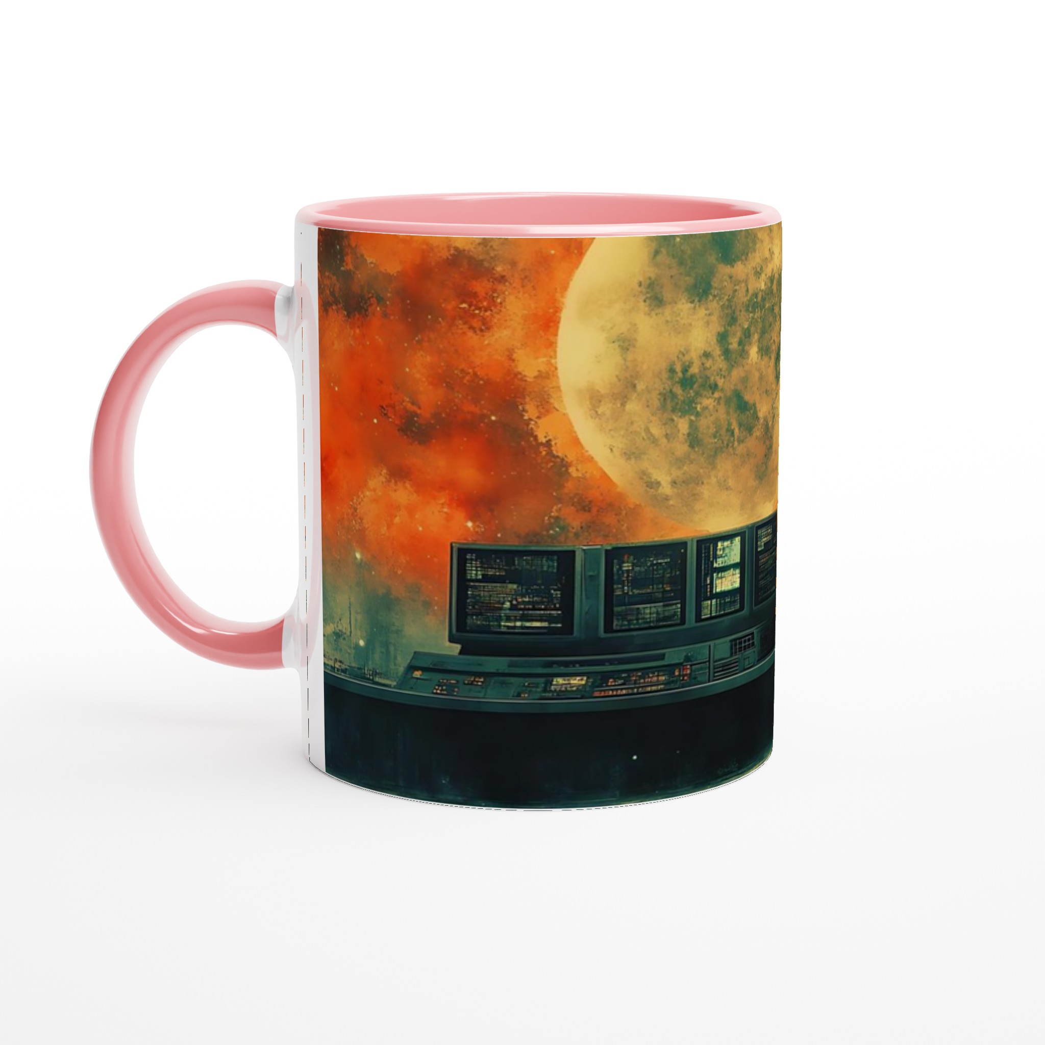 Kosmisk Överblick Mugg – Sci-Fi Konst inspirerad keramikmugg i ditt val av färg 6 71cd7f4f-c8c1-4e76-affb-010e04834113