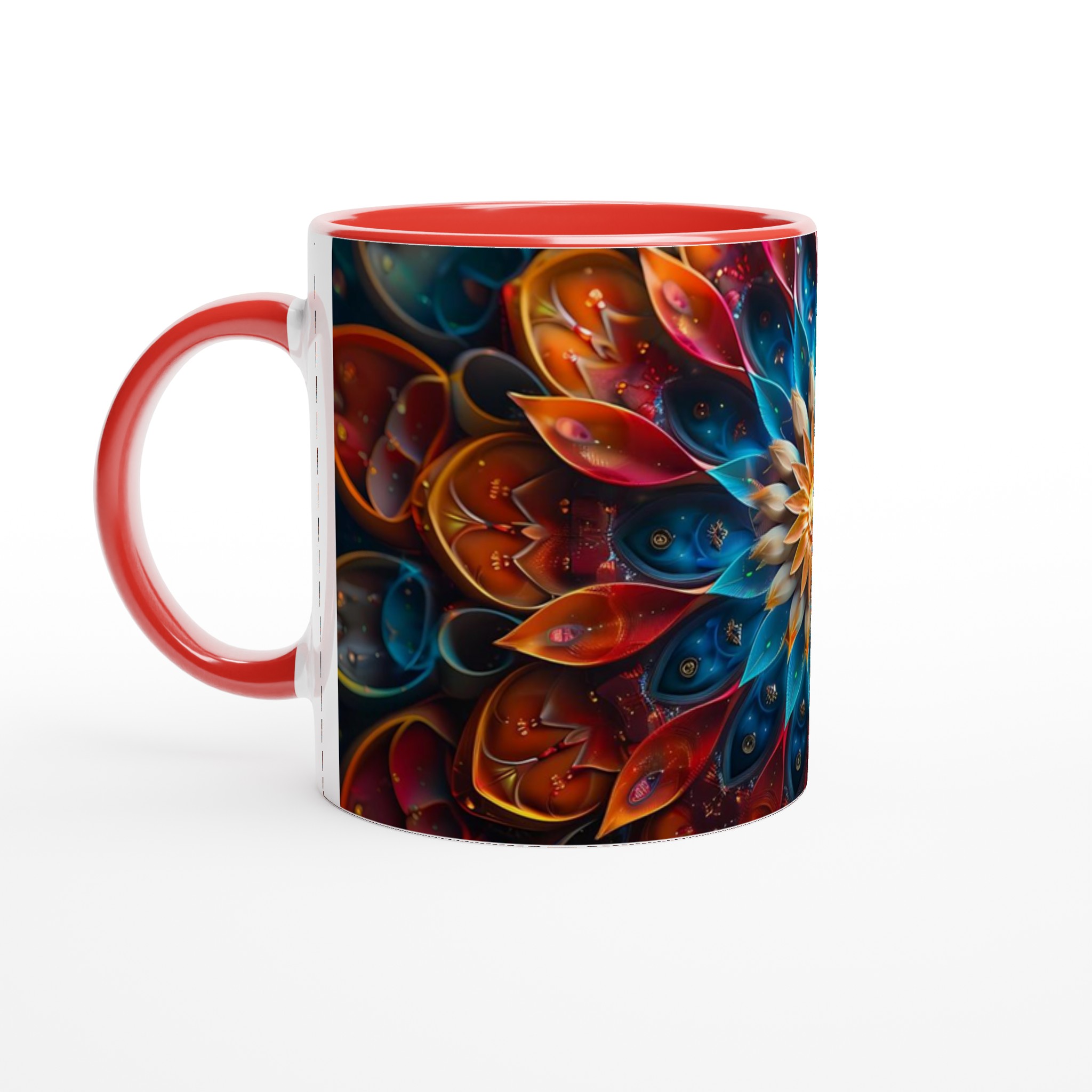 Abstrakt Mandala Keramikmugg - Livfull Design i Blått & Orange, Välj din favoritfärg! 5 71ee50c7-7b34-4eef-9ed8-790250cf1b1d