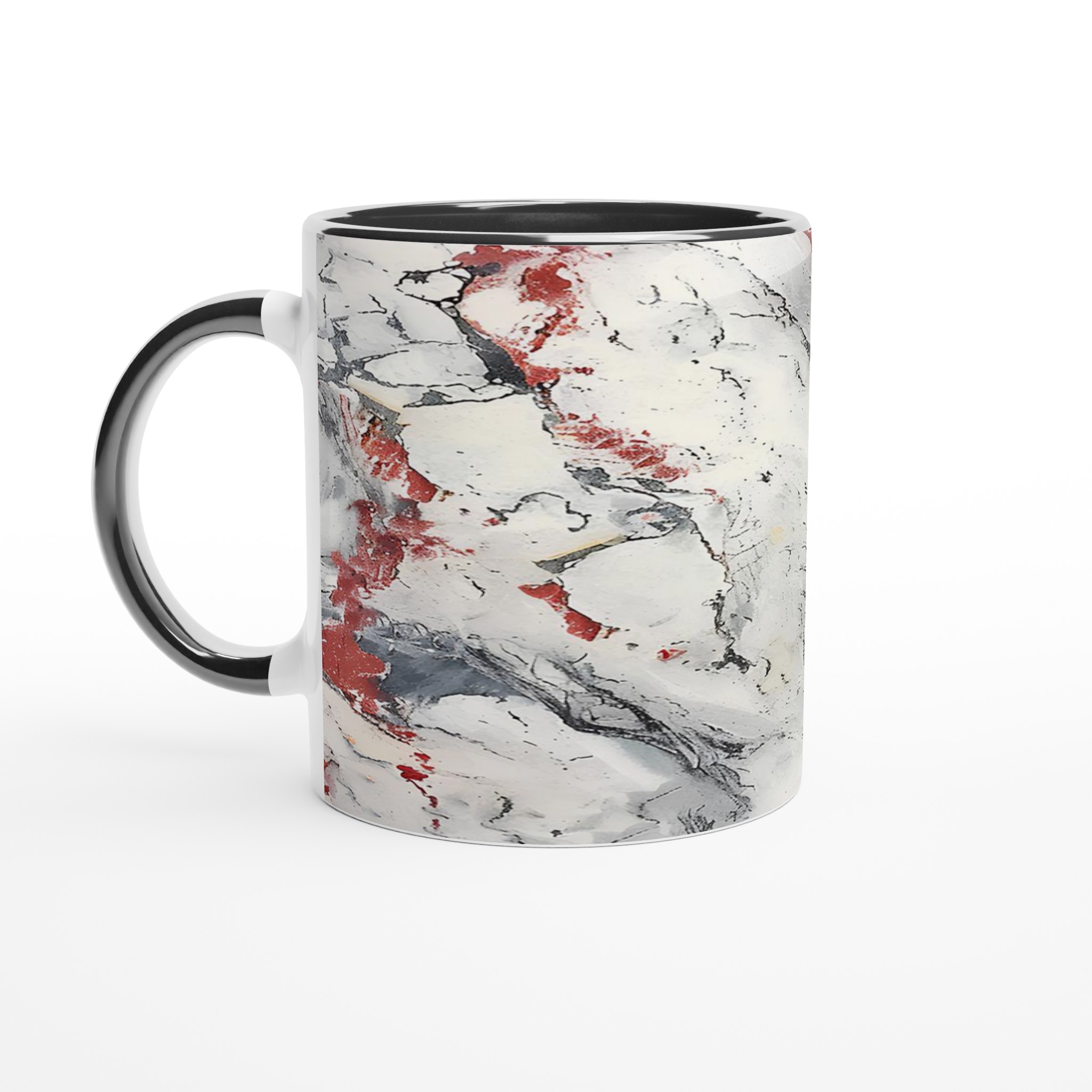 Abstrakt Marmor Mugg – Konstfull Design i Flera Färger, 11oz Keramik 4 720de980-ff19-47c2-add5-88e1b803264e