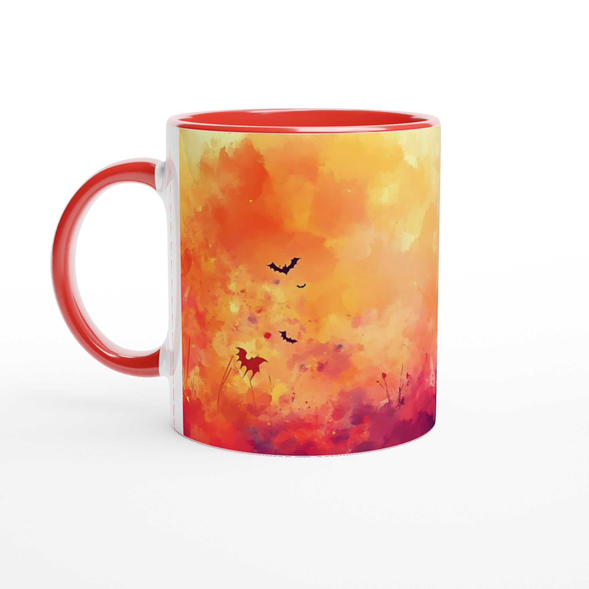 Magisk Halloween Mugg – Lekfull Design i Akvarell | 11oz Keramisk Kaffemugg 5 725741bd-972b-4be1-80b8-9f0f81a98f99