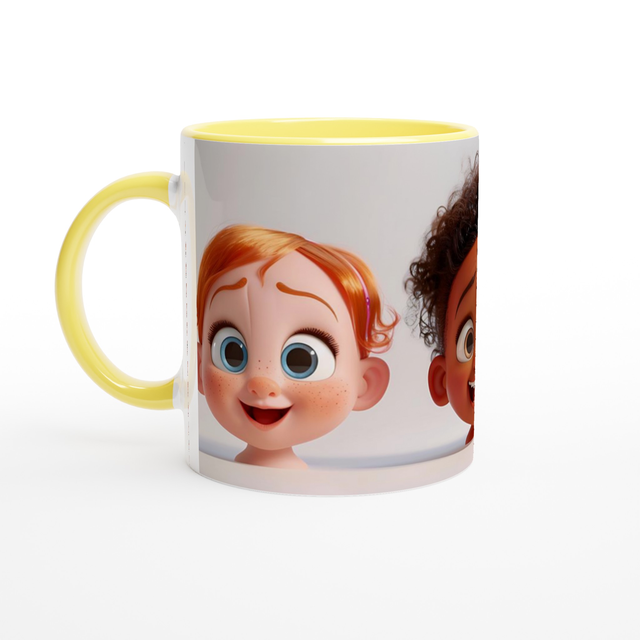 Glädjefylld Keramikmugg 11oz – Strålande Barnmotiv i Valfri Färg för Ditt Kaffe! 3 7265cde0-7d94-45a7-bfff-60920a26b88c