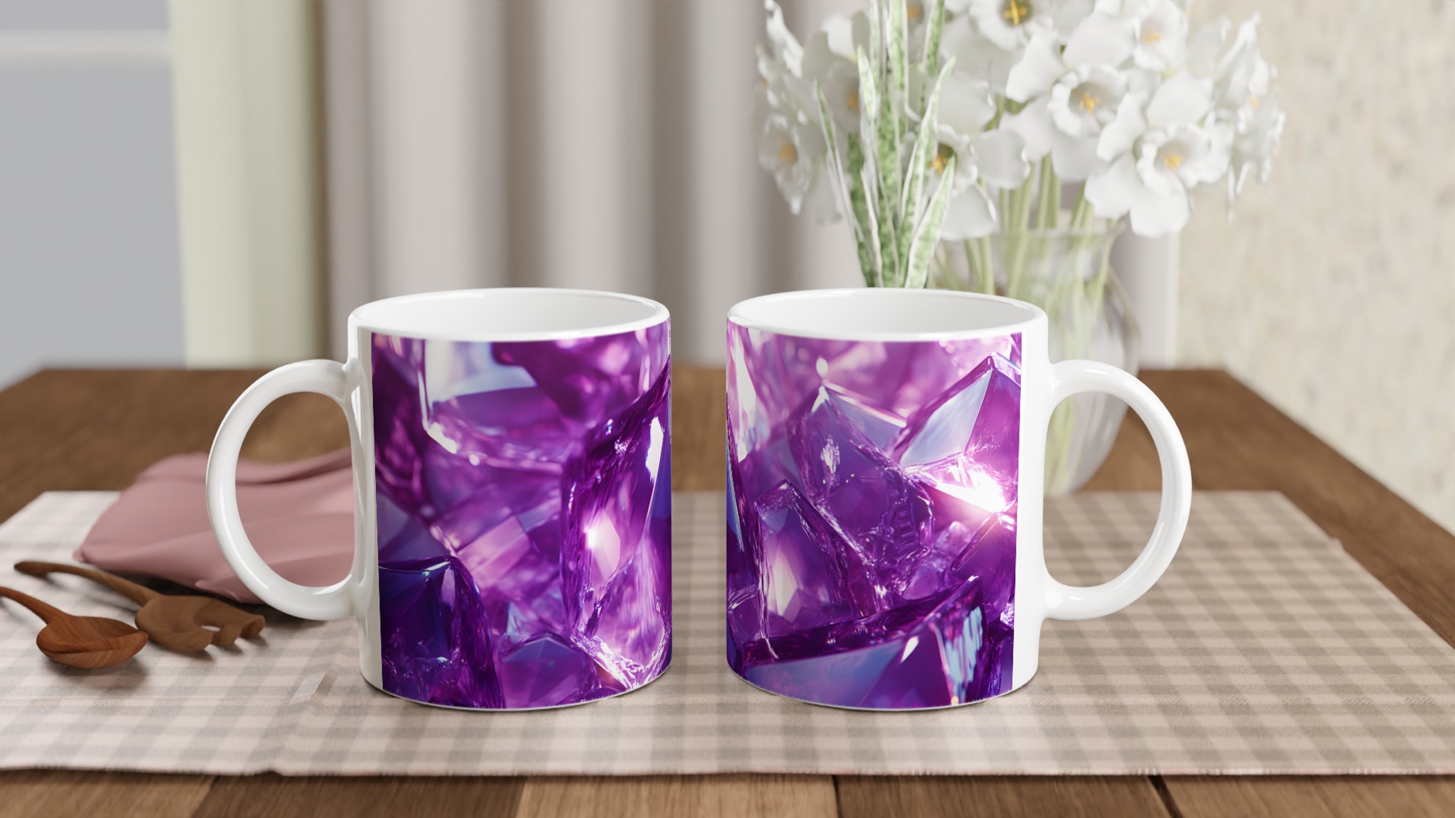 Ametistglans: 11oz Keramisk Mugg i Valfri Ädelstensfärg 10 72a9422b-ffff-42cd-bd05-99453adbeb1d
