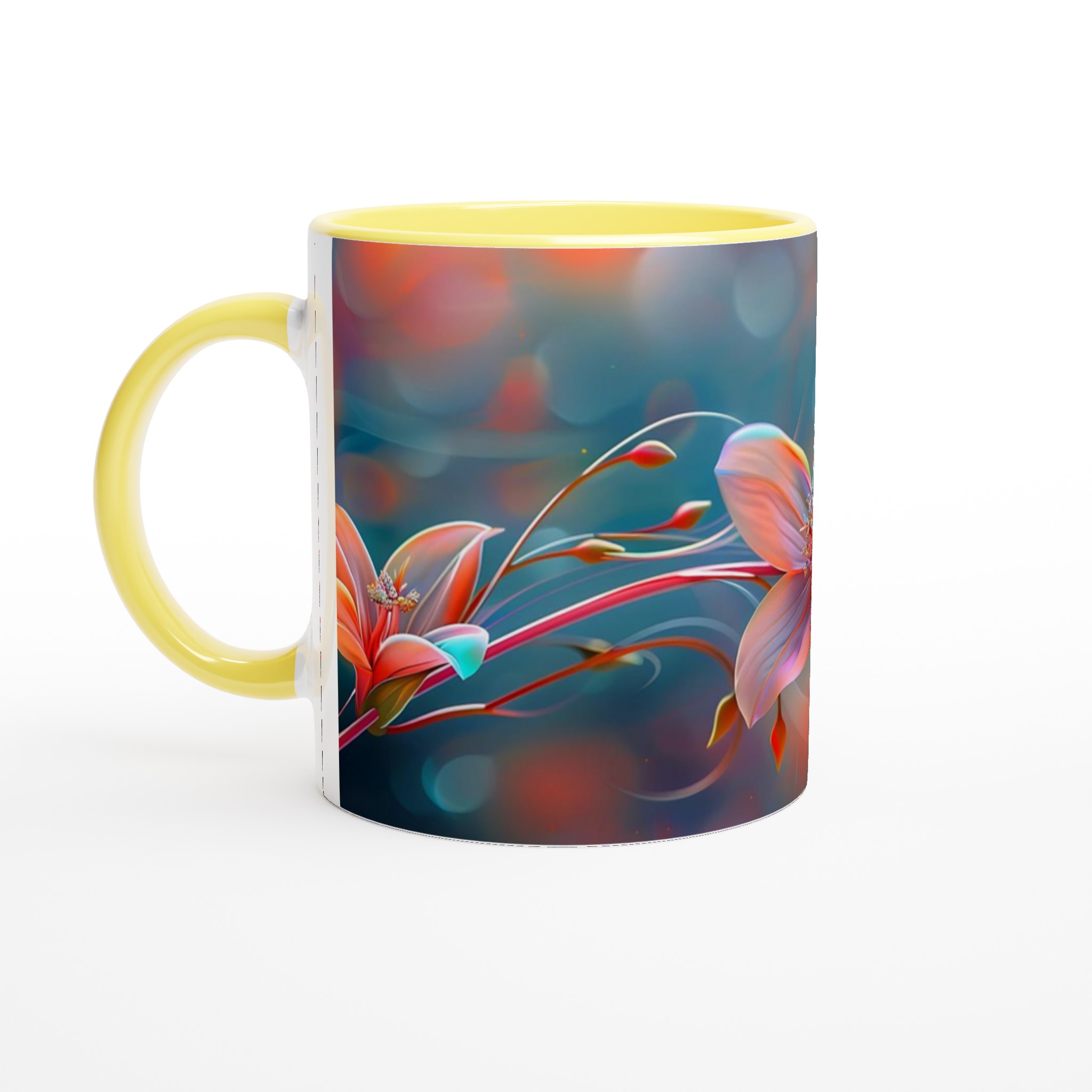 Förtrollande Blomsterdröm 11oz Keramisk Mugg – Konstfull Design i Levande Färger 3 72b044c6-cc55-4cfe-8280-1a6756193316