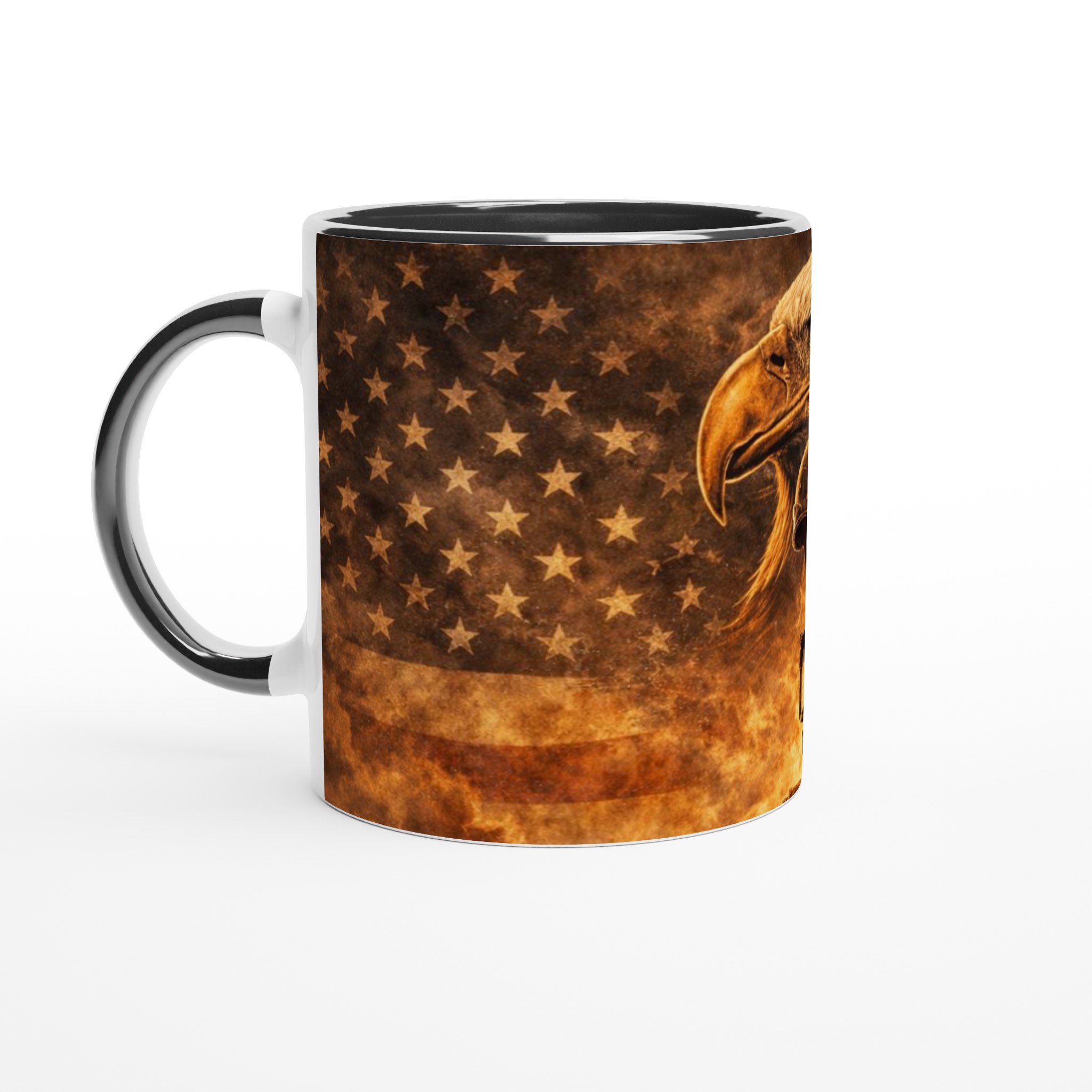 Vit 11oz Keramisk Mugg med Stark Patriotisk Design – Välj Bland Sju Livfulla Färger 4 72cfd544-cfa6-4a99-ac7f-76ab2fe997b1