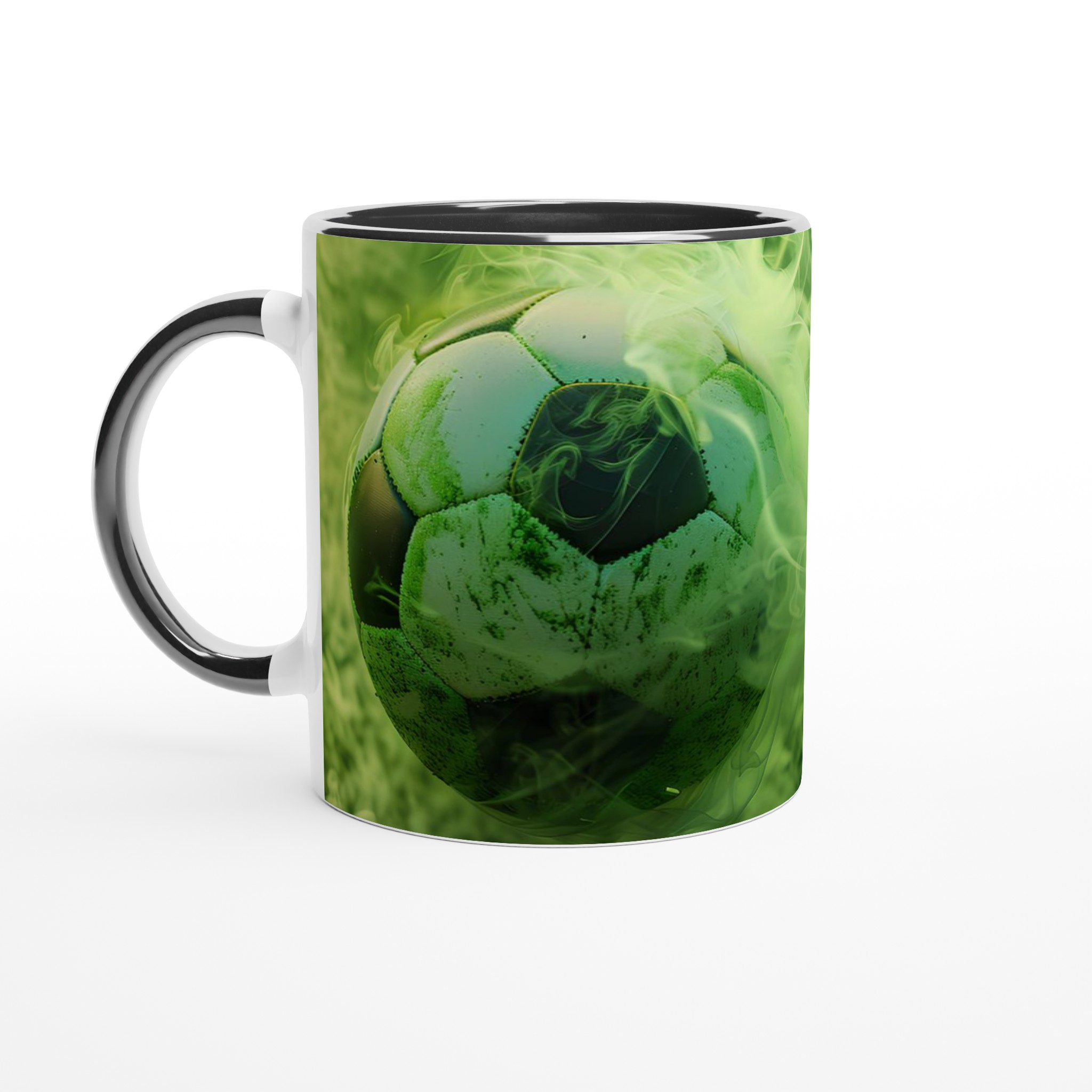 Grön Eld Fotboll 11oz Keramisk Mugg – Intensiv Design för Sportfantasten i Valfri Färg 4 731108f6-b5f9-4ea1-8804-cce3e79e644b