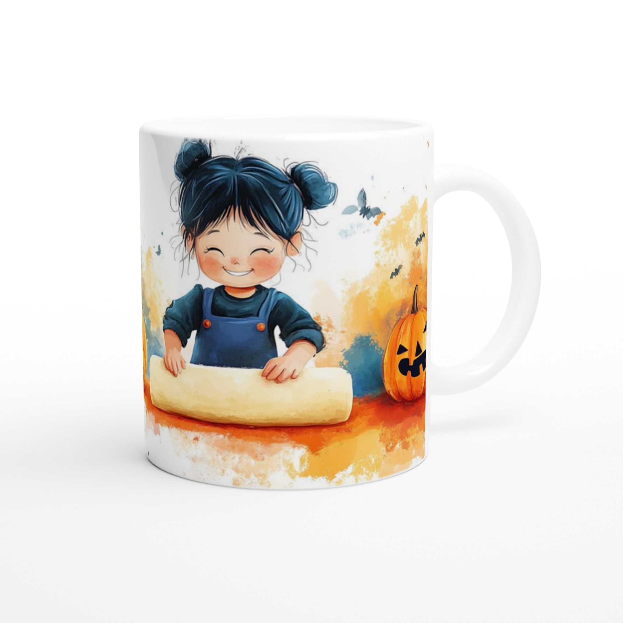 Söt Halloween Bakning Mugg – Lekfull Design med Pumpalyktor & Barnglädje i 7 Färger 9 731837e3-eb96-4a20-b03c-b4221e5a7365