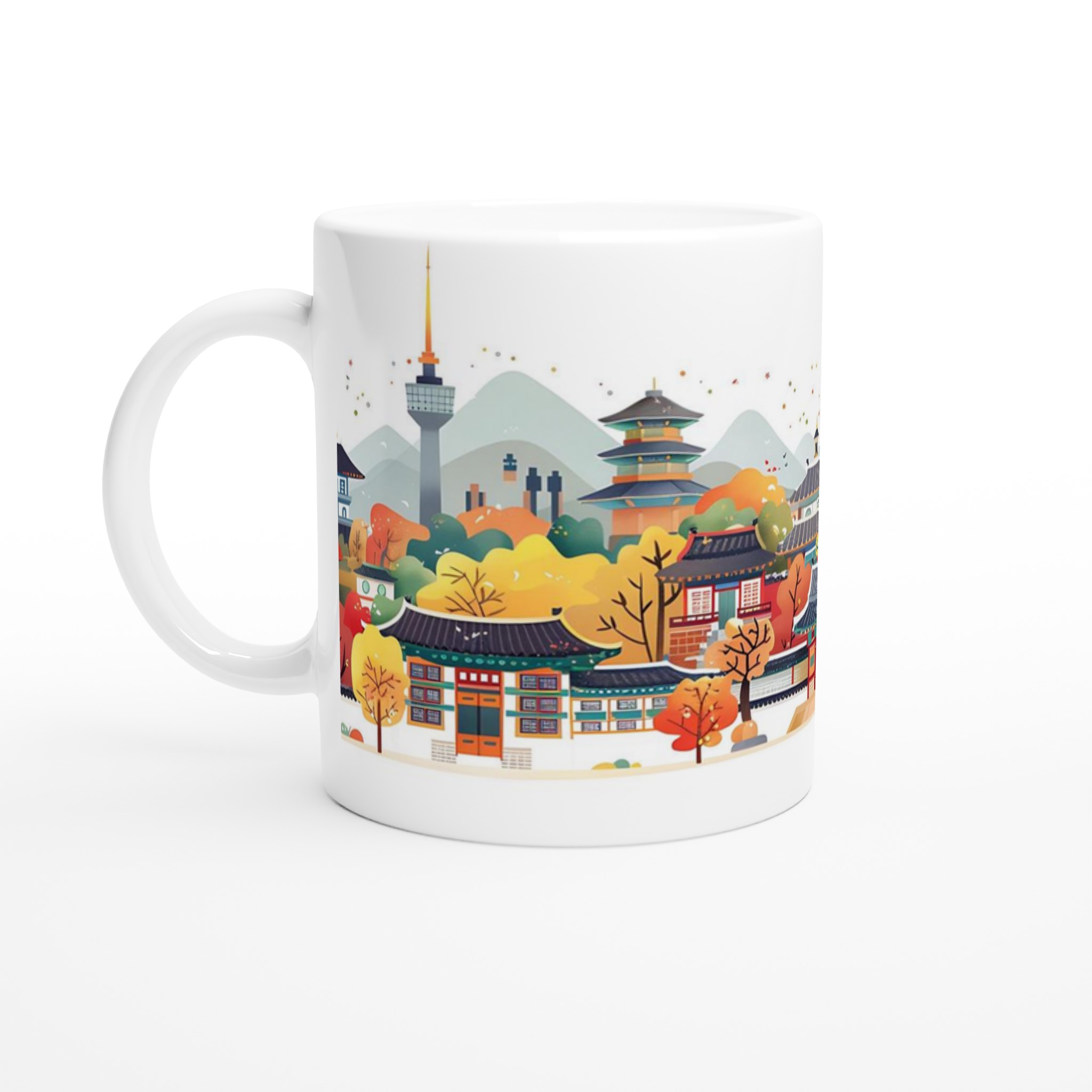 Seoul Cityscape Keramikmugg – En bit av Sydkoreas charm i ditt val av färg 1 734d08f6-c539-4f9b-bc64-d6ad9c182a19