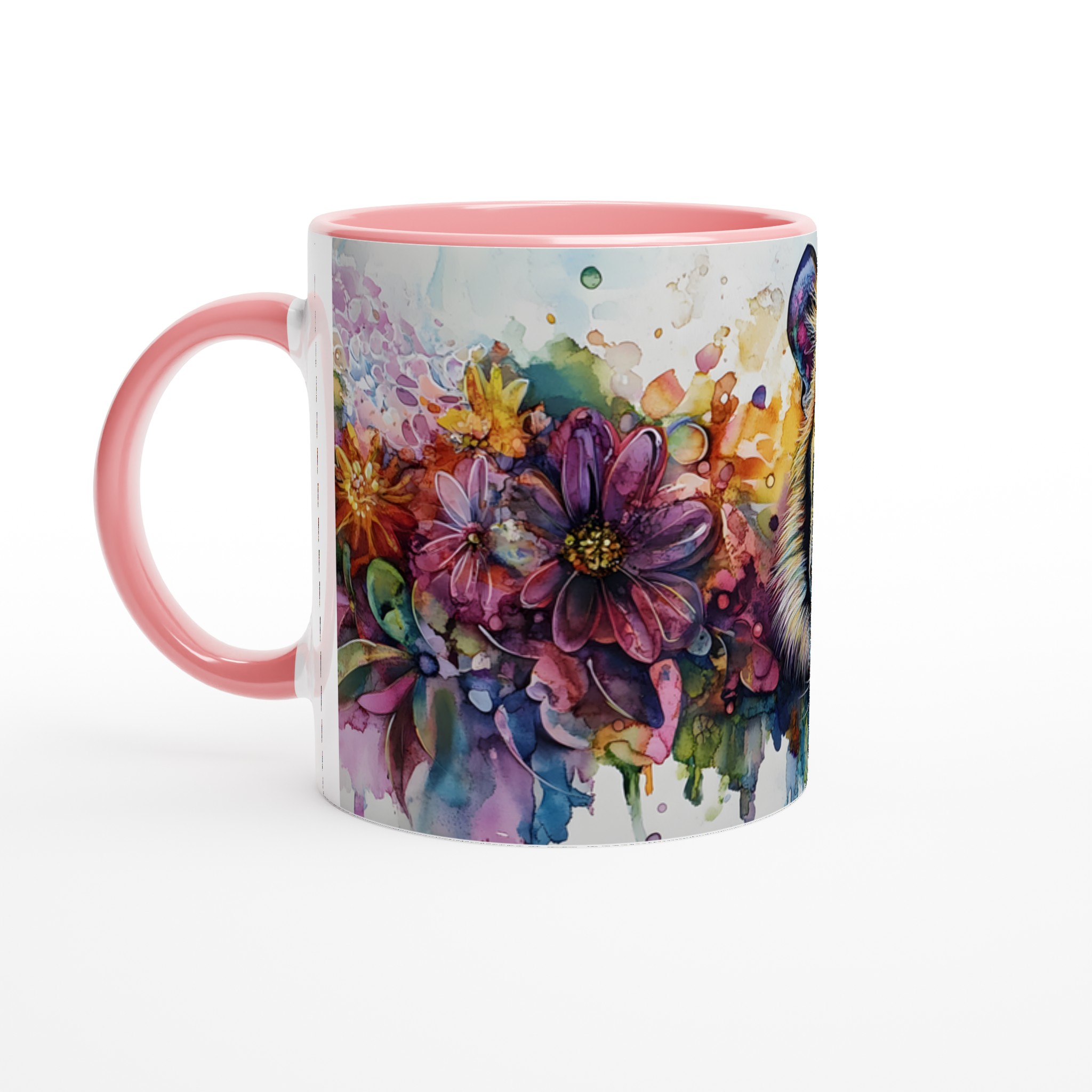 Vibrant Watercolor Tiger Ceramic Mug – Bold Artistry in Your Choice of Seven Ceramic Colors 6 736b47d6-5500-41a1-aa8b-1ac2cec75c64