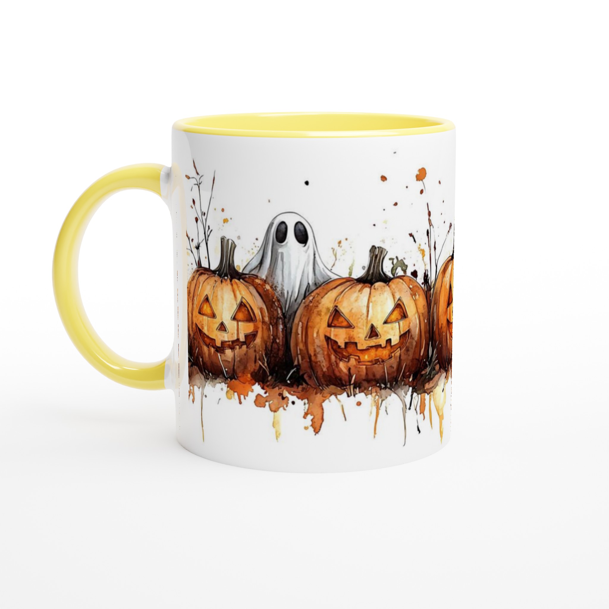 Bus eller Godis! Halloweenpumpa & Spöke - 11oz Keramisk Mugg 3 7394234a-2f33-44b4-b942-909c3274e06a