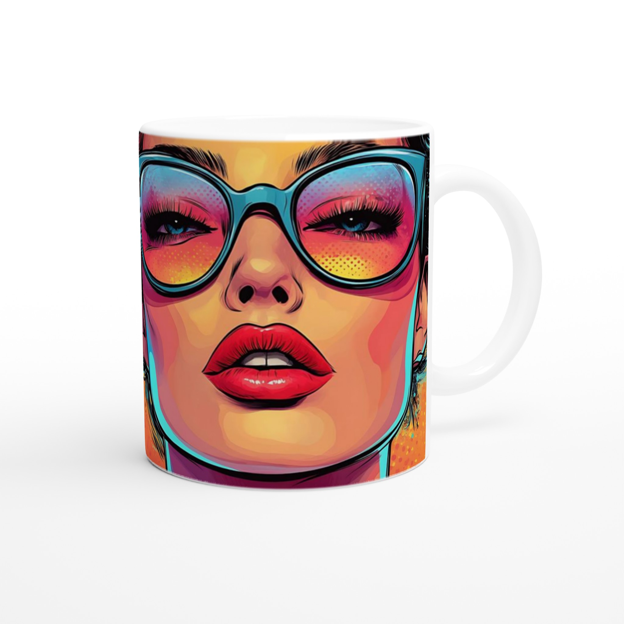 Pop Art Diva Keramisk Mugg – Uttrycksfull Design i 7 Livfulla Färger 9 73bec6f5-fd4a-49ed-ab9c-c3965c9b20b4